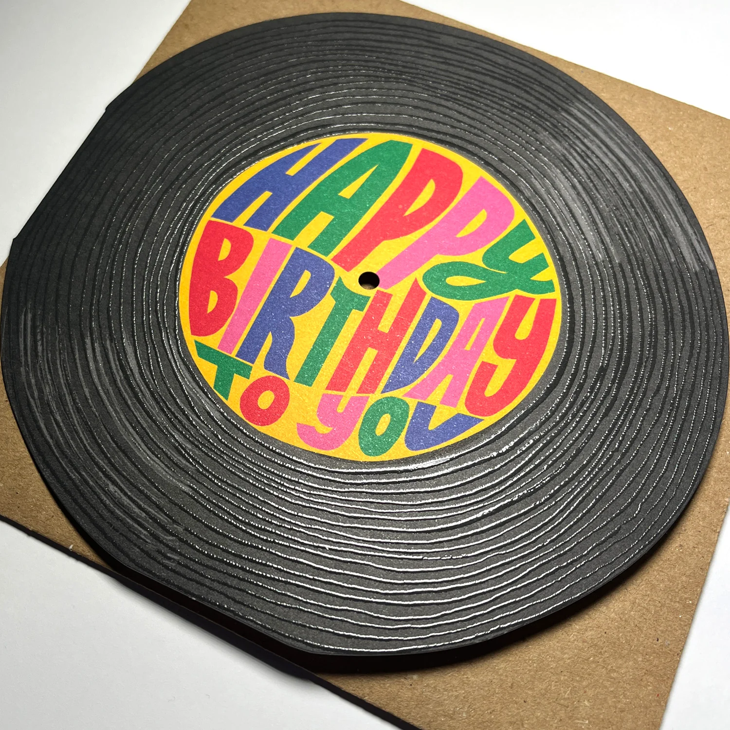 Happy Birthday Vinyl Greeting Card - Image 2