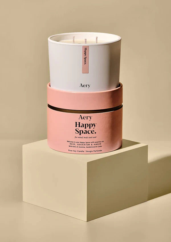 Happy Space Triple Wick Scented Candle - Image 2