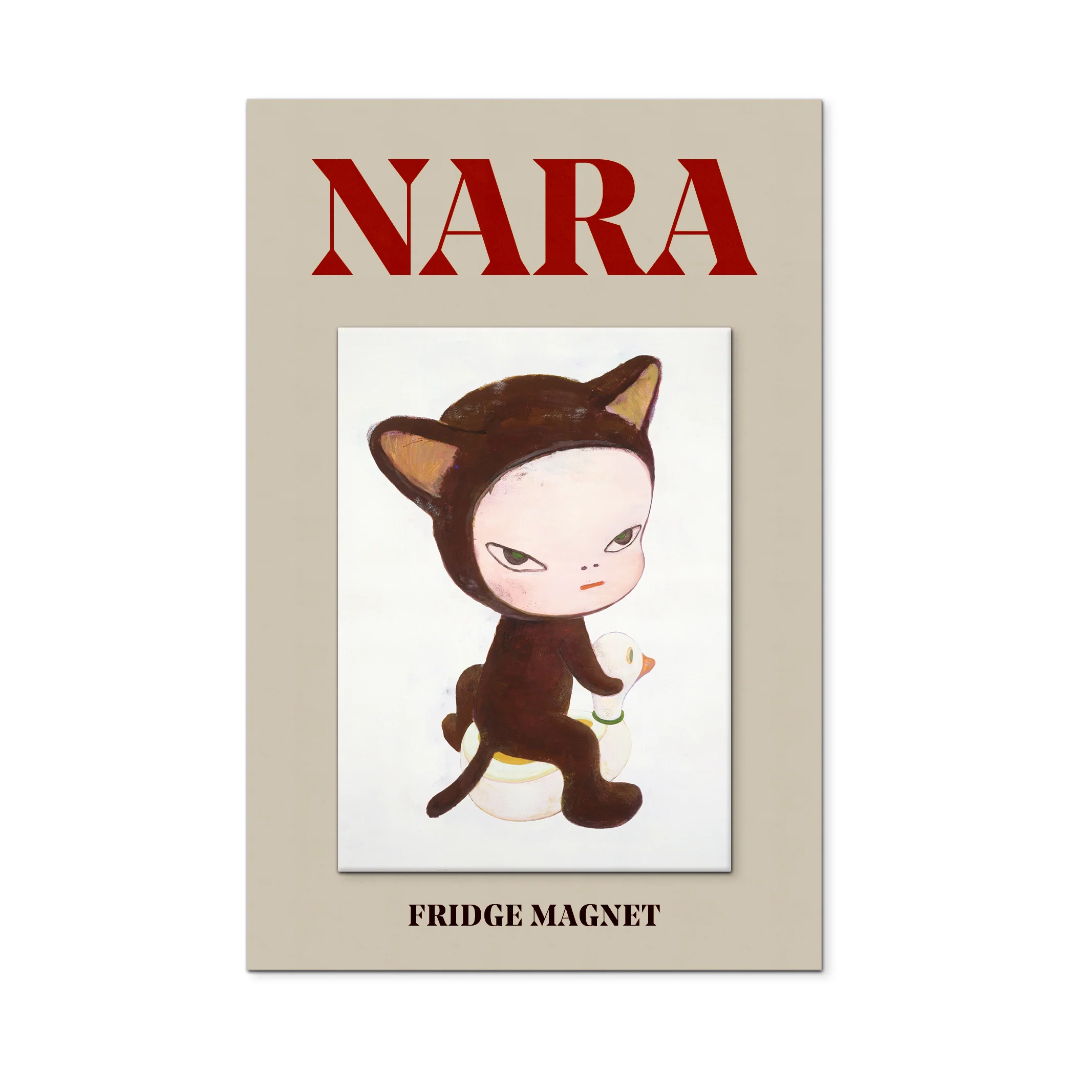 Harmless Kitty - Yoshitomo Nara Magnet
