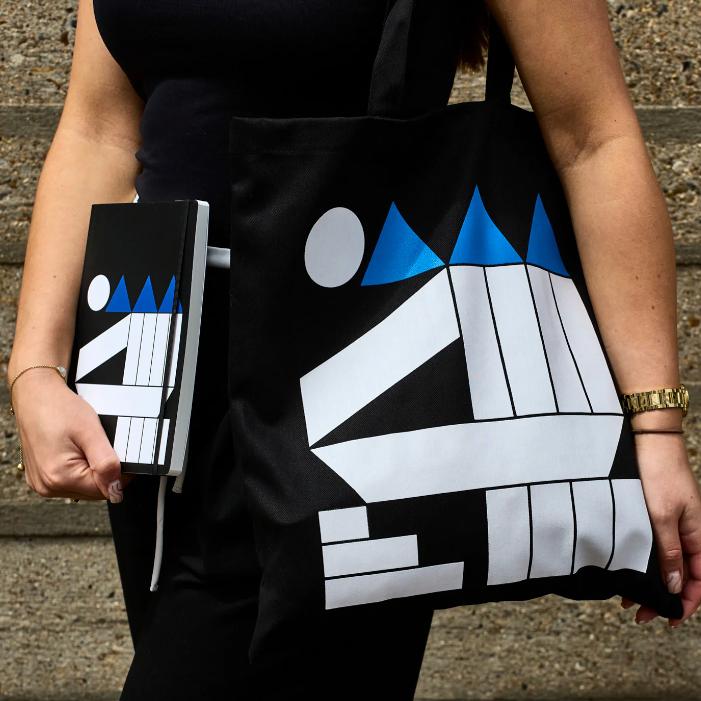 Block Scene Tote Bag - Hayward Gallery - Image 4