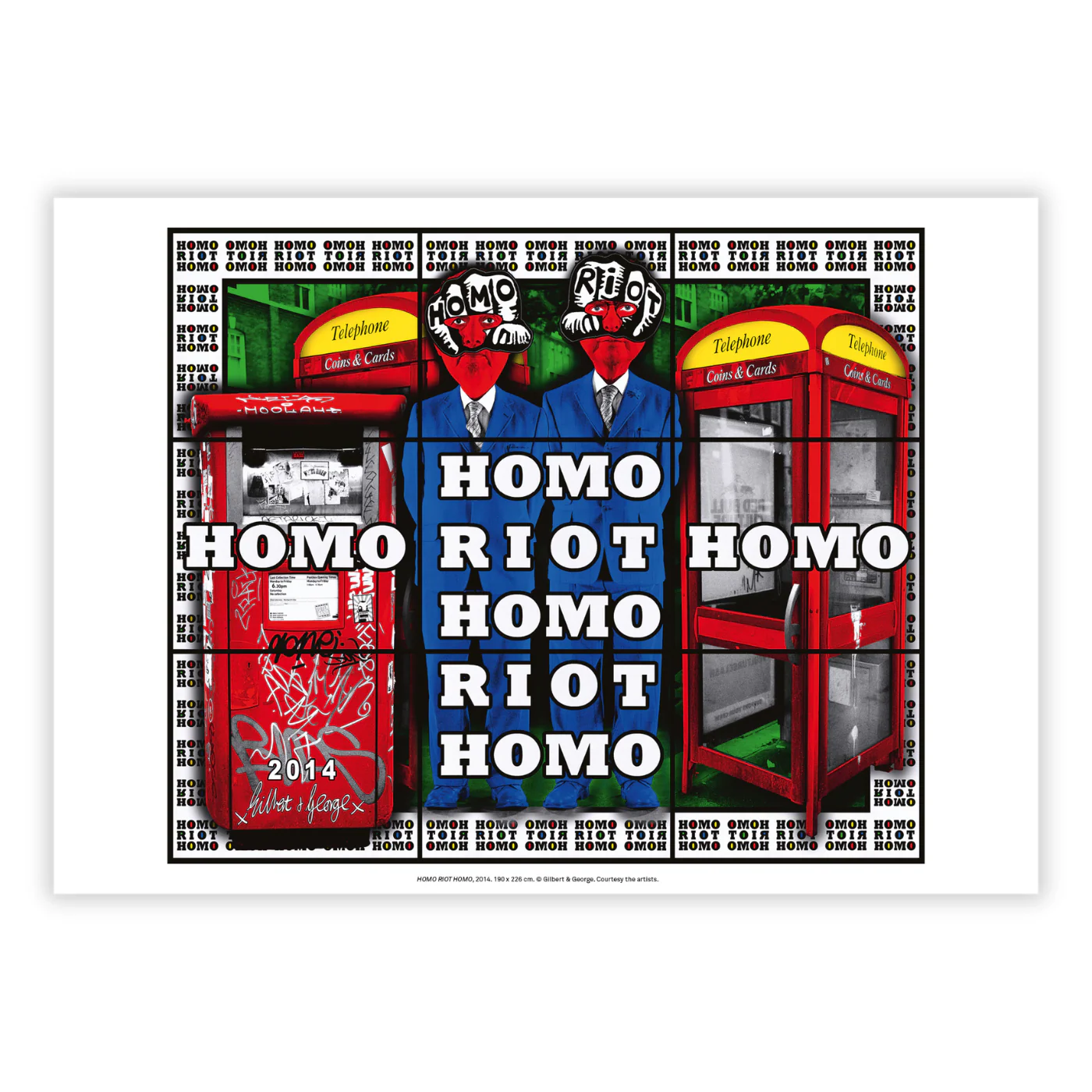 HOMO RIOT HOMO - Gilbert & George Mini Print