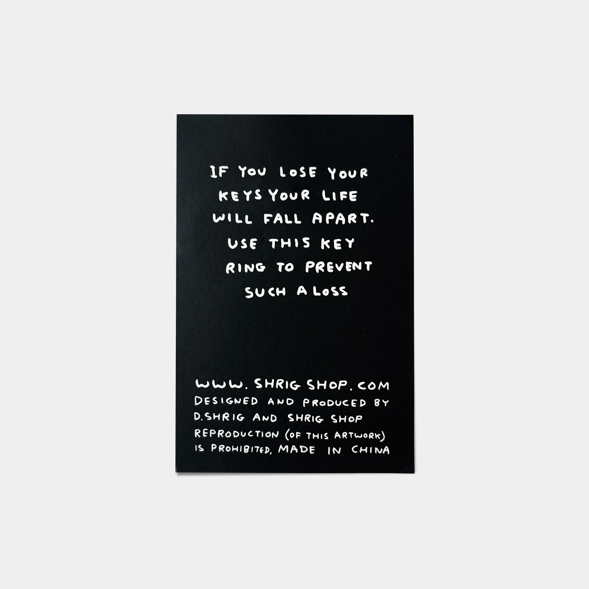 I Want To Look Like This Keyring by David Shrigley - Image 3