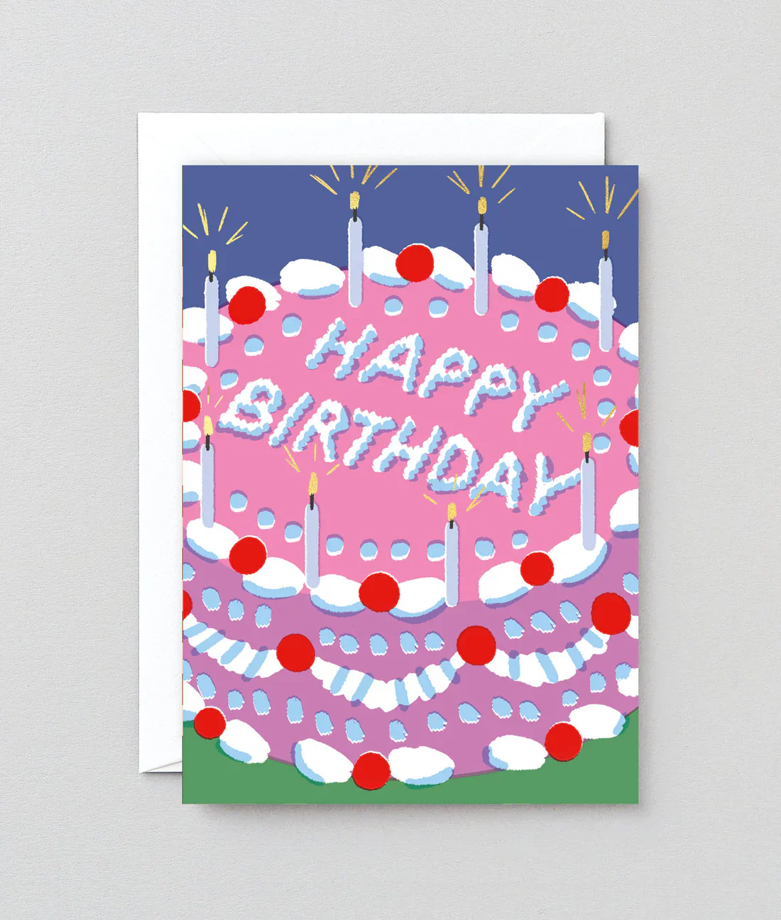 Icing Cake Happy Birthday Card