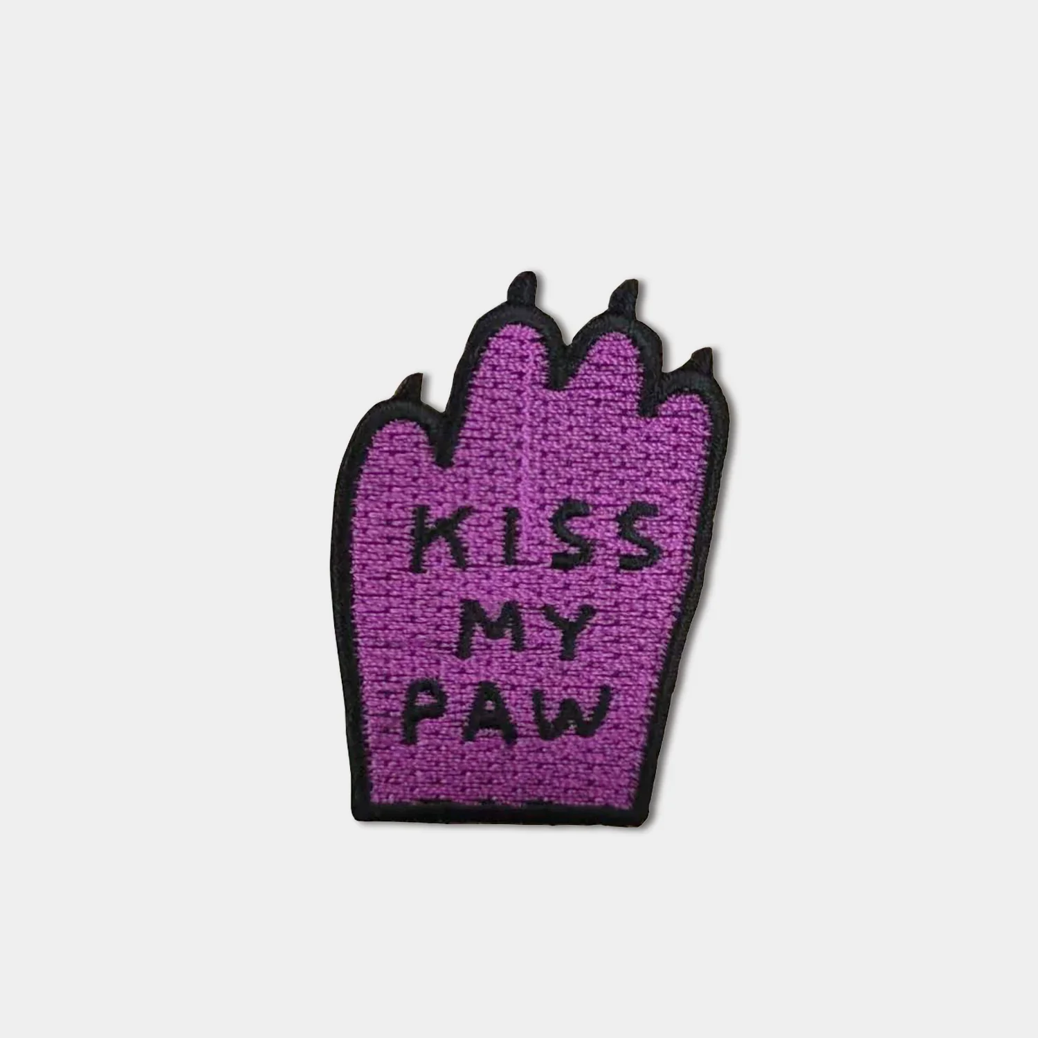 Kiss My Paw Iron-on Patch by David Shrigley - Image 2