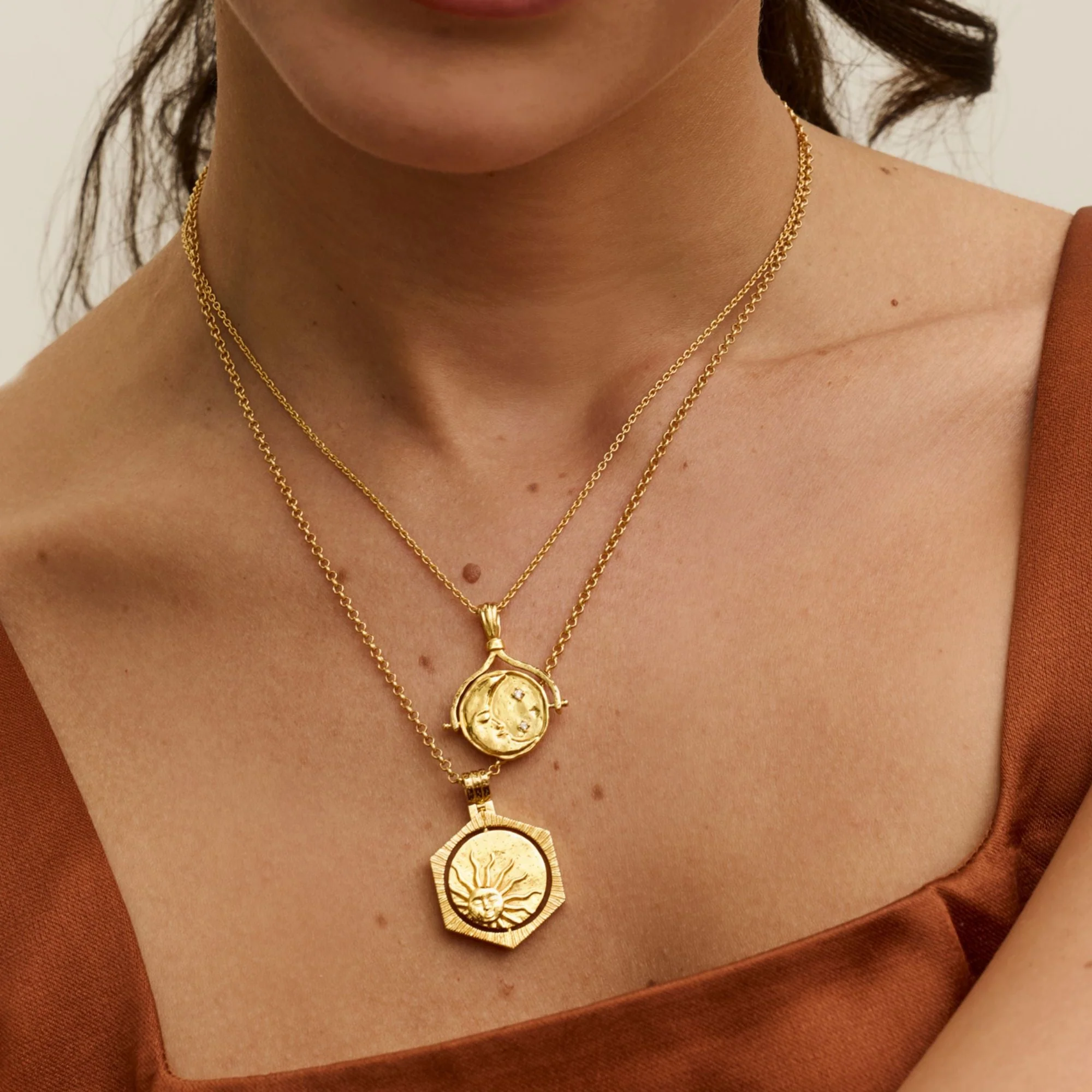 Lapis Moon Reversible Necklace by Ottoman Hands - Image 4