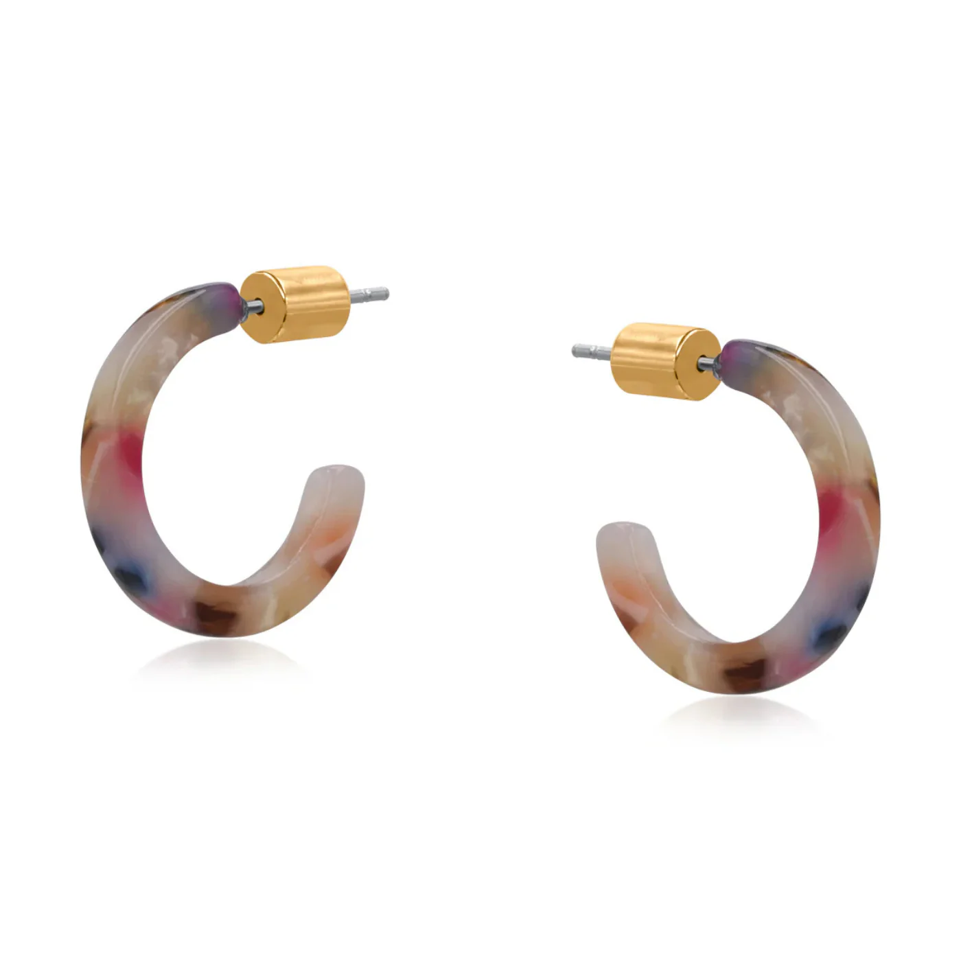 Lima Petite Resin Hoop Earrings