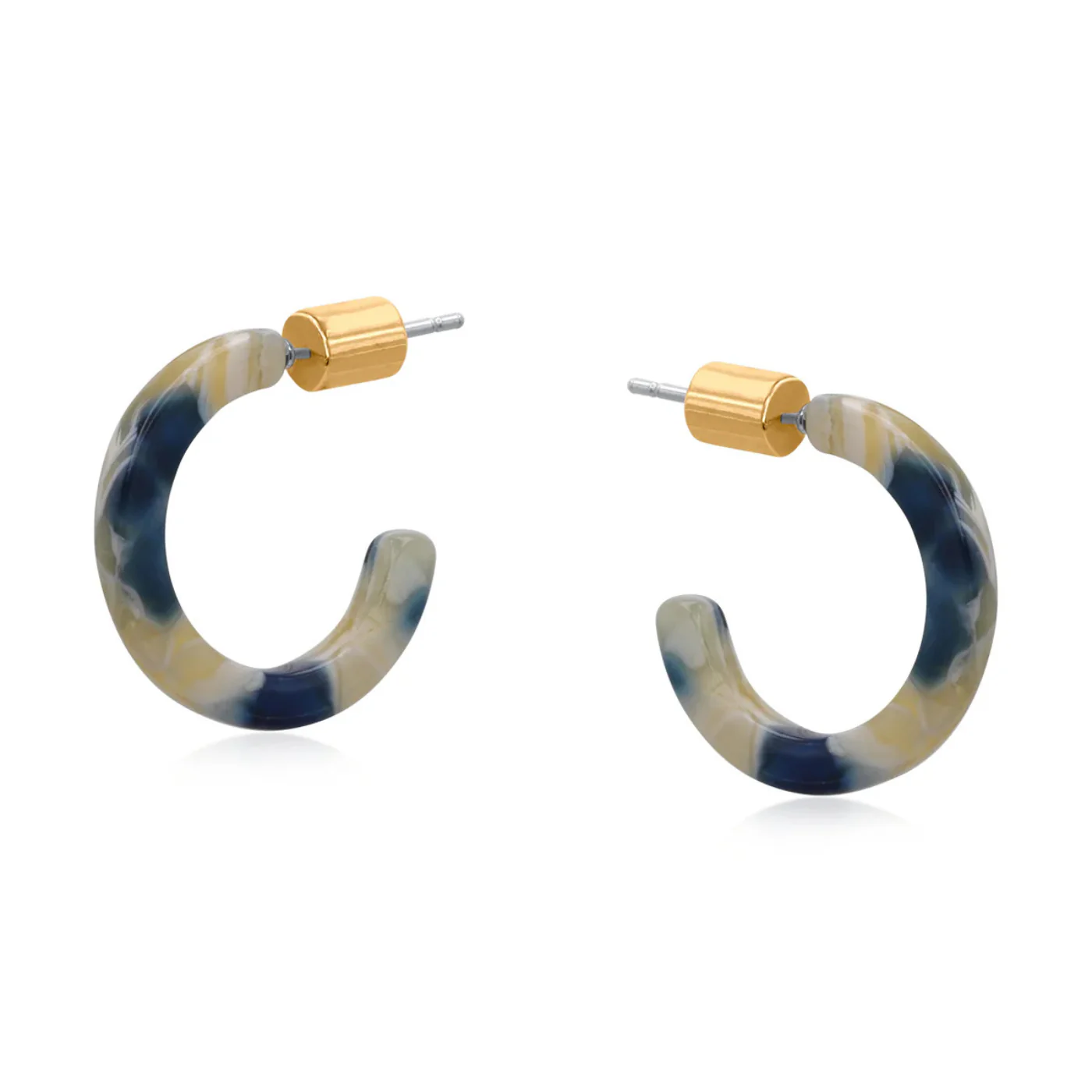 Lima Petite Resin Hoop Earrings - Image 2