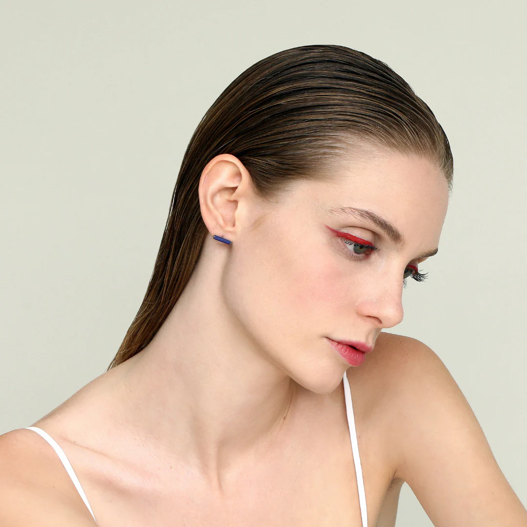 Line Stud Earrings - Image 3