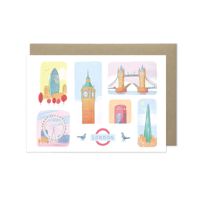 London Landmarks Greeting Card - Image 2