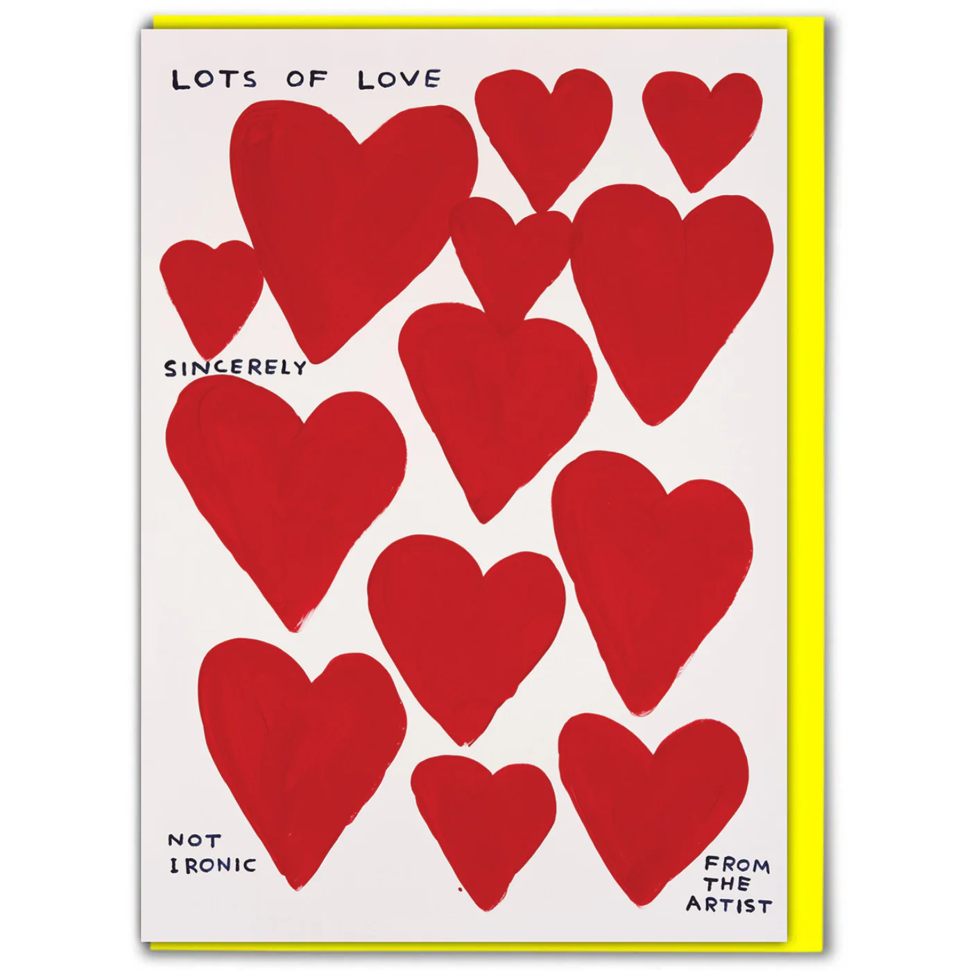 Lots of Love by David Shrigley Greeting Card