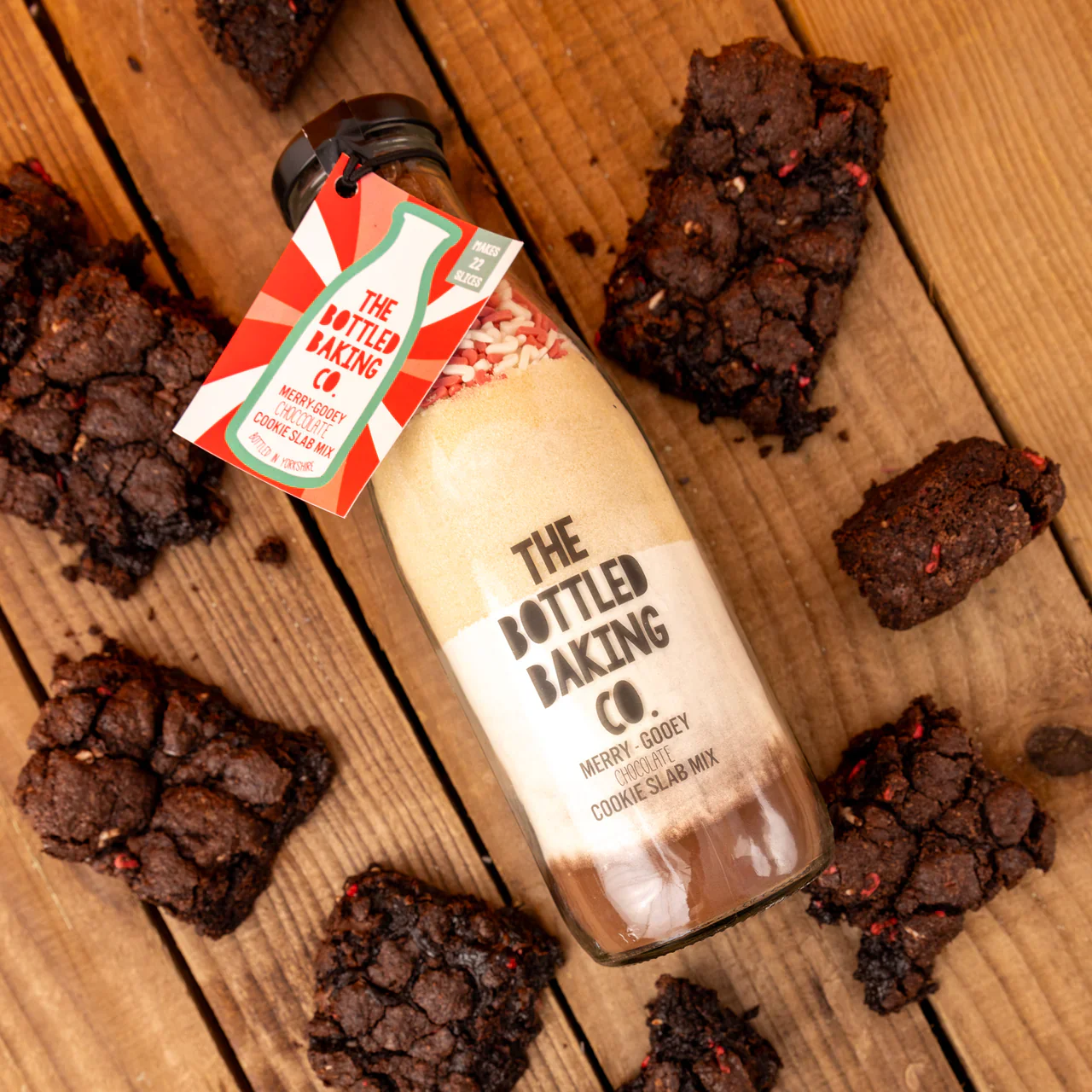 Merry Gooey Chocolate Cookie Slab Bottled Baking Mix - Image 2