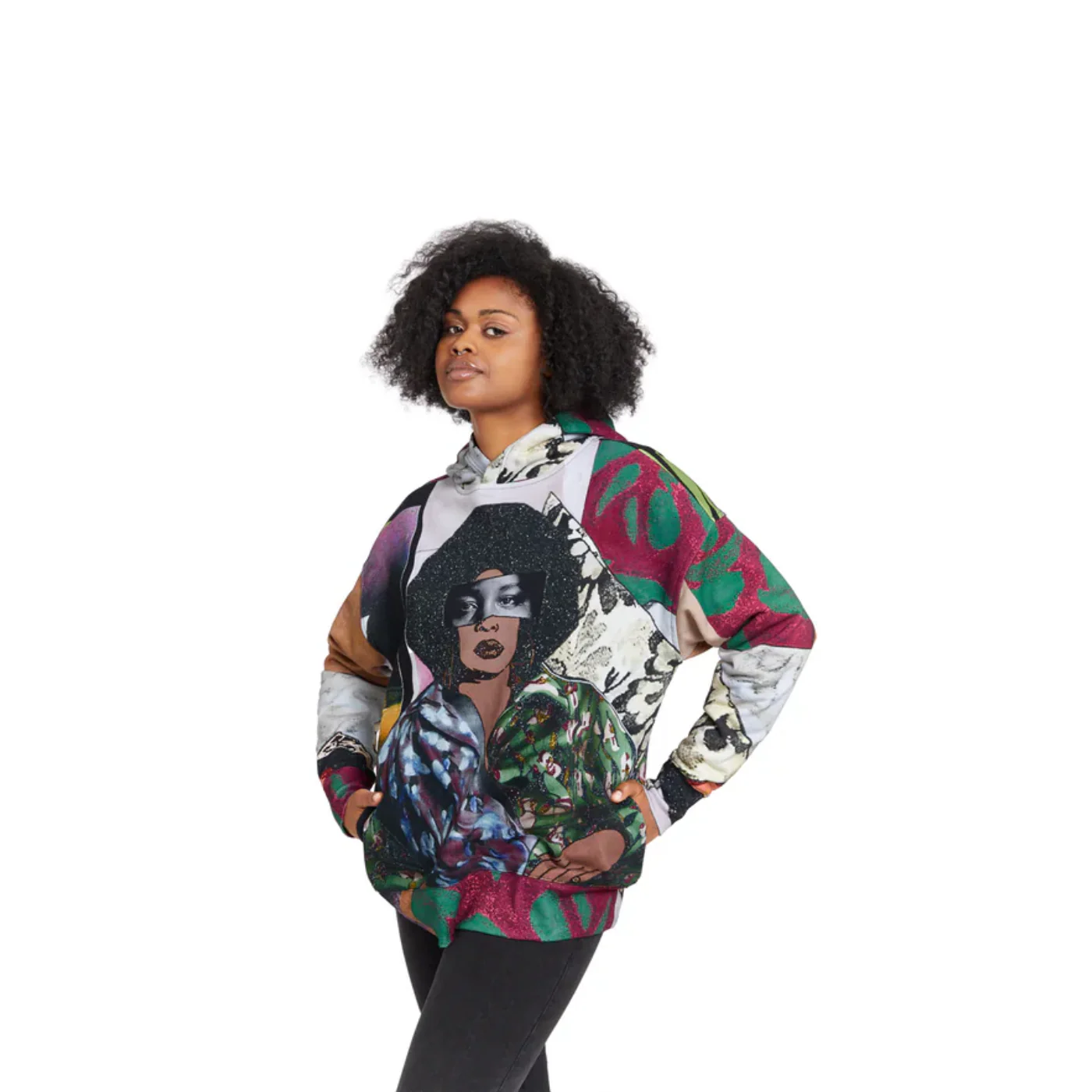 Mickalene Thomas - Afro Goddess Unisex Hoodie - Image 3
