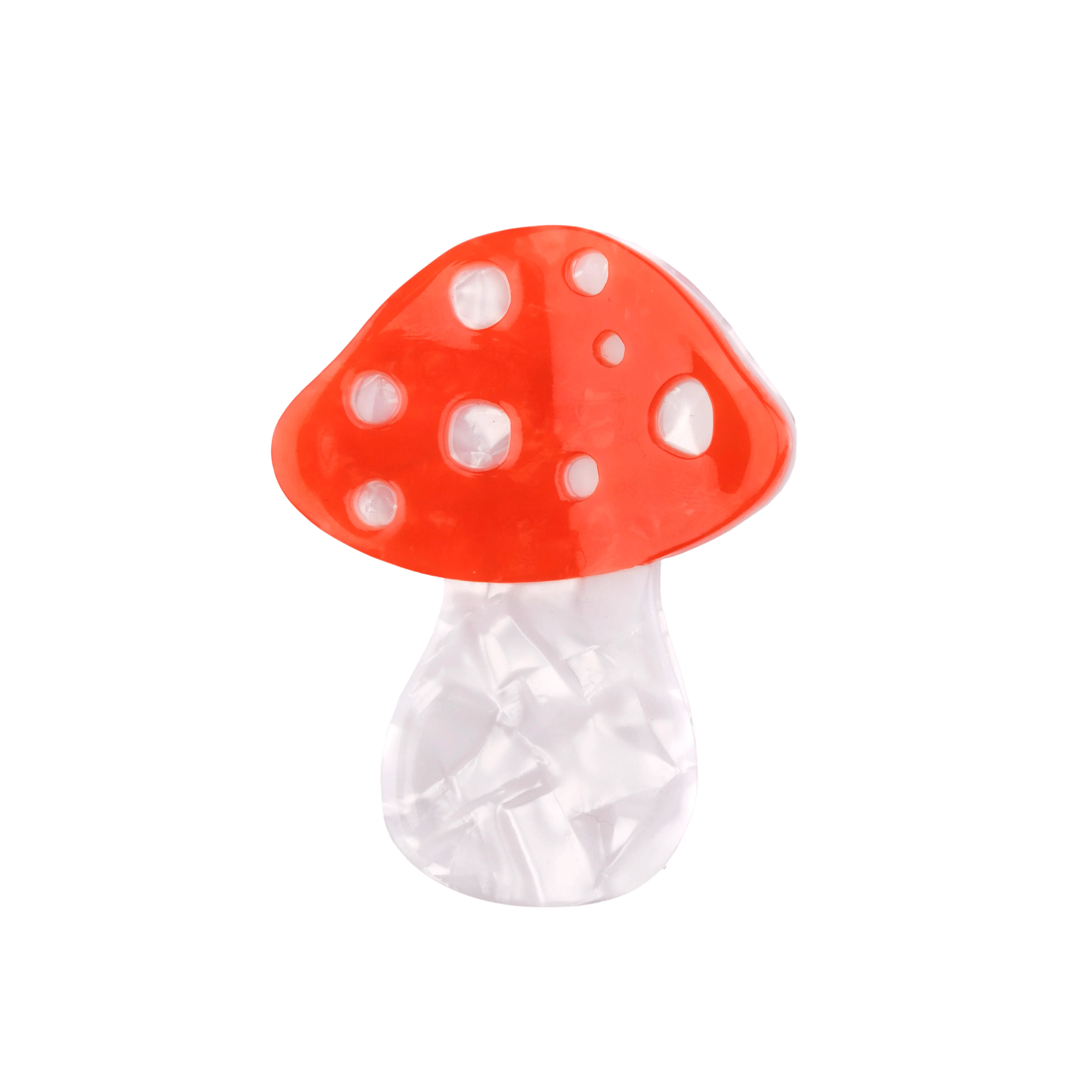 Mushroom Mini Hair Claw Clip