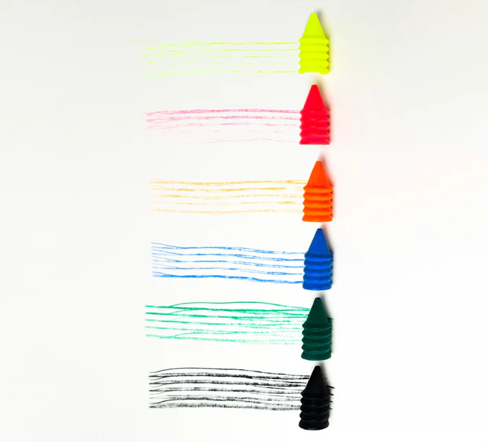 OMY Jumbo Wax Finger Crayons - Image 3