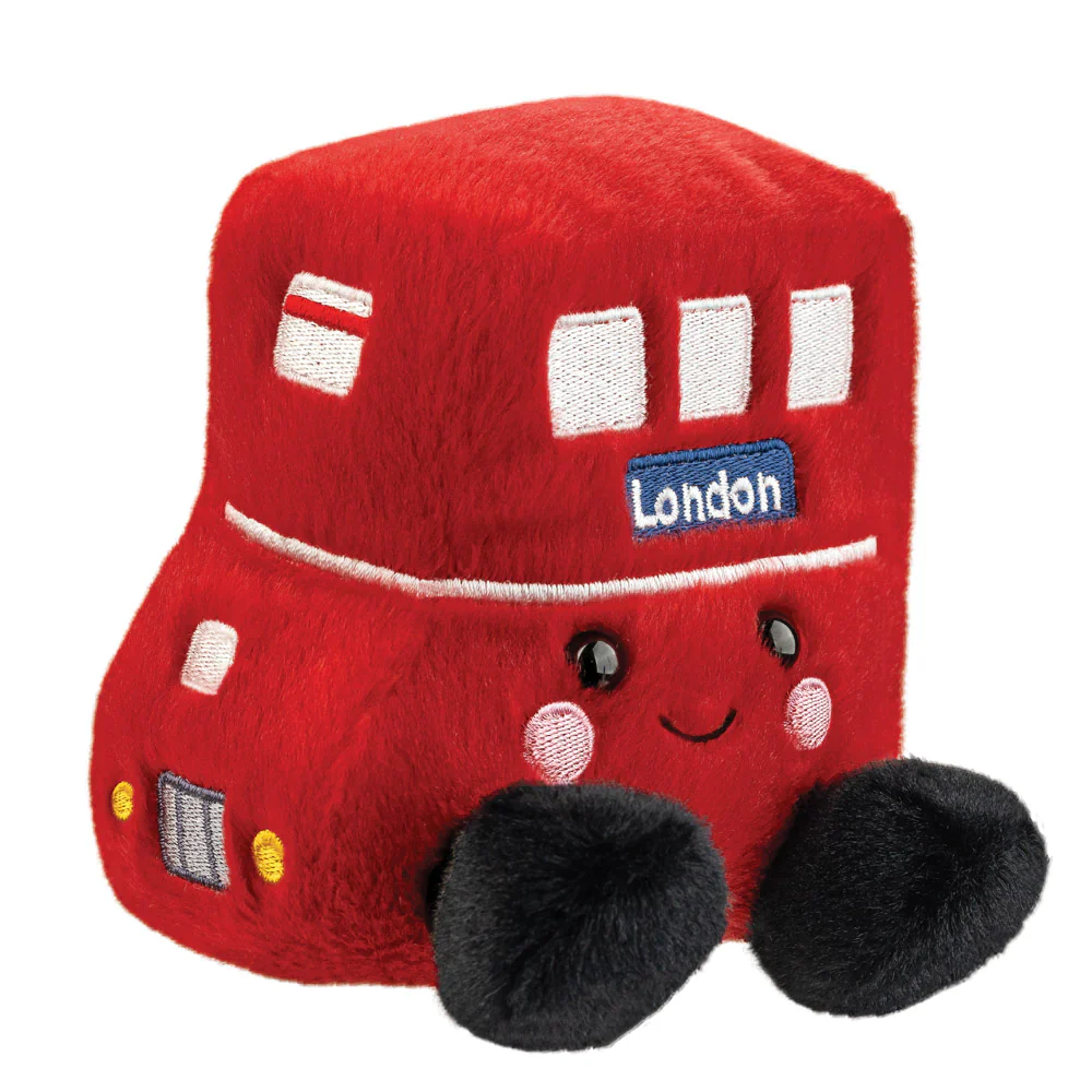Palm Pals Bertie Red Bus Plushie - Image 2