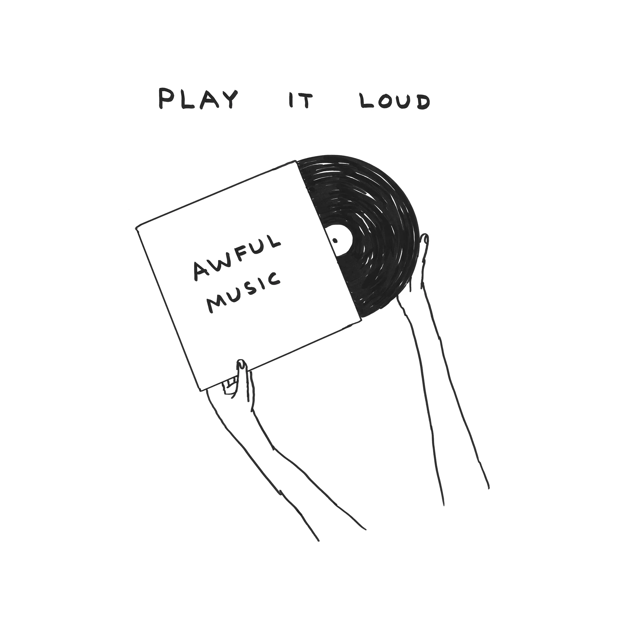 Play It Loud Tote Bag by David Shrigley - Image 3