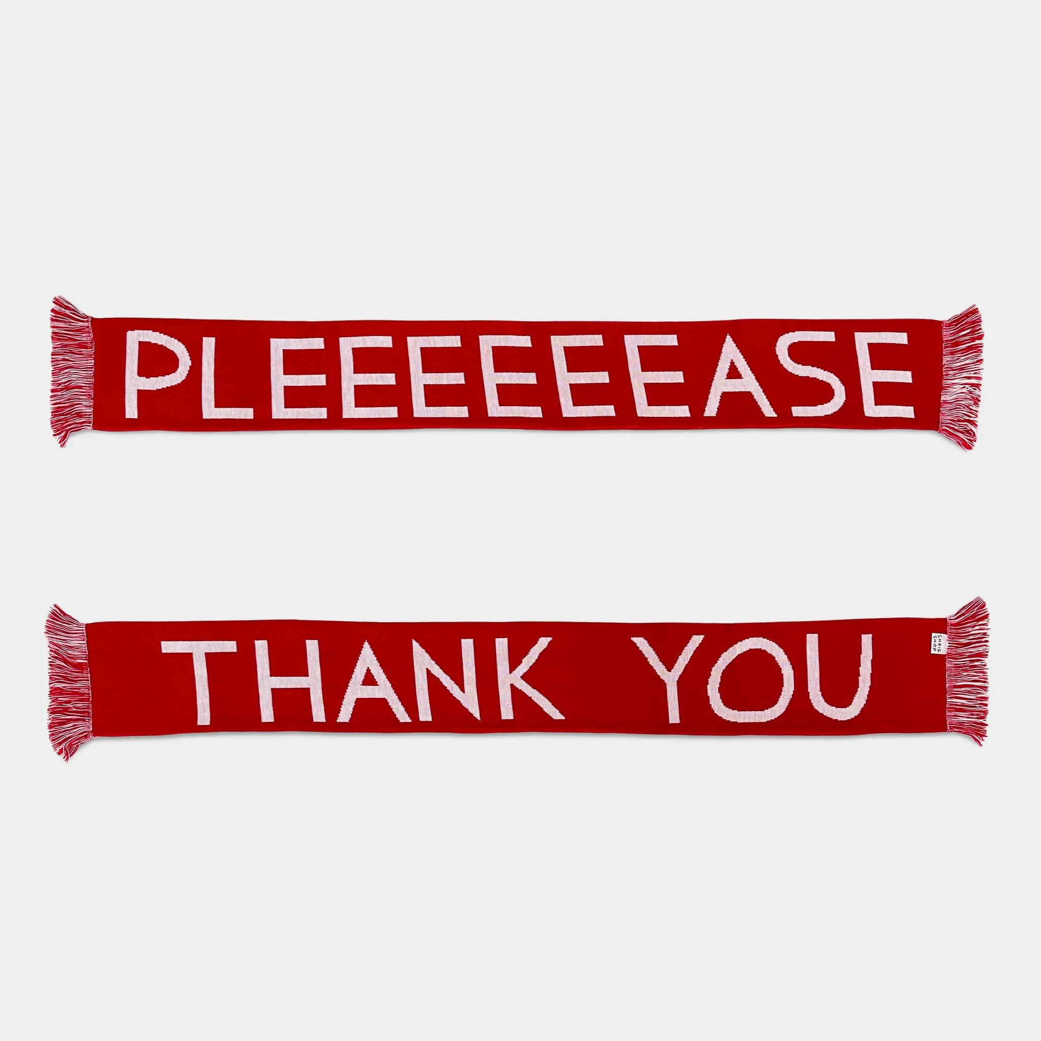 Please & Thank You Football Scarf by David Shrigley - Image 4