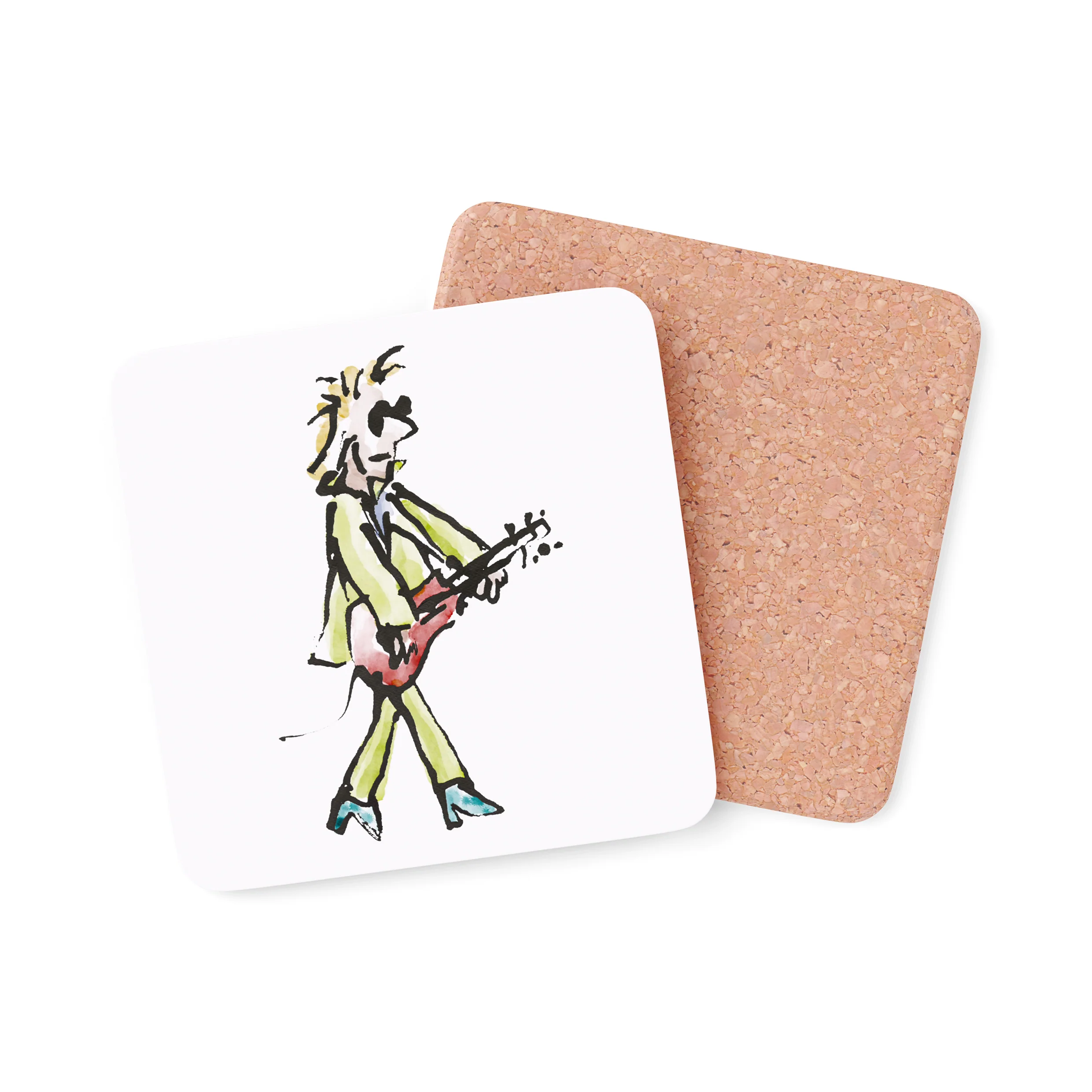 Guitarist – Quentin Blake Coaster - Image 2