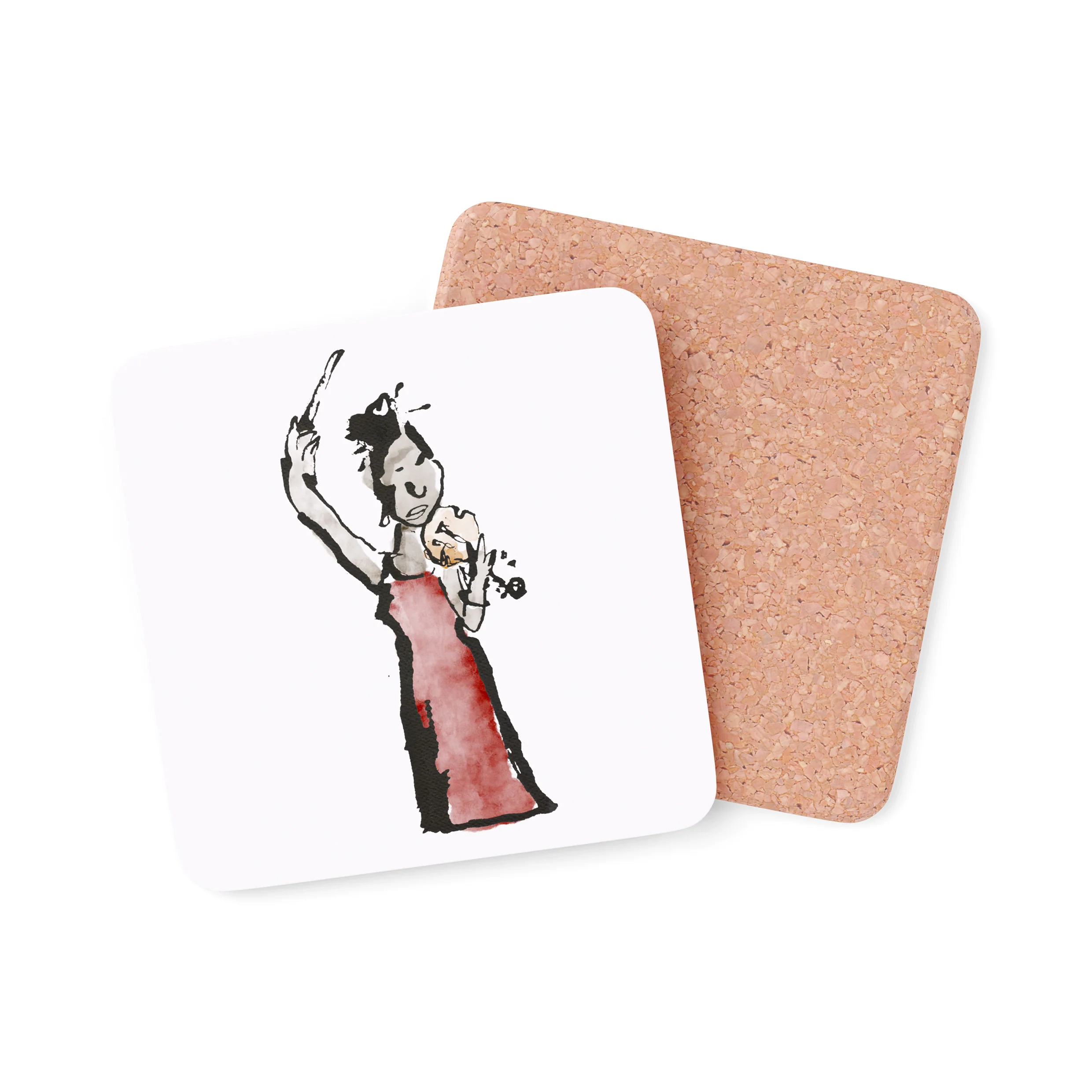 Dress Violinist – Quentin Blake Coaster - Image 3