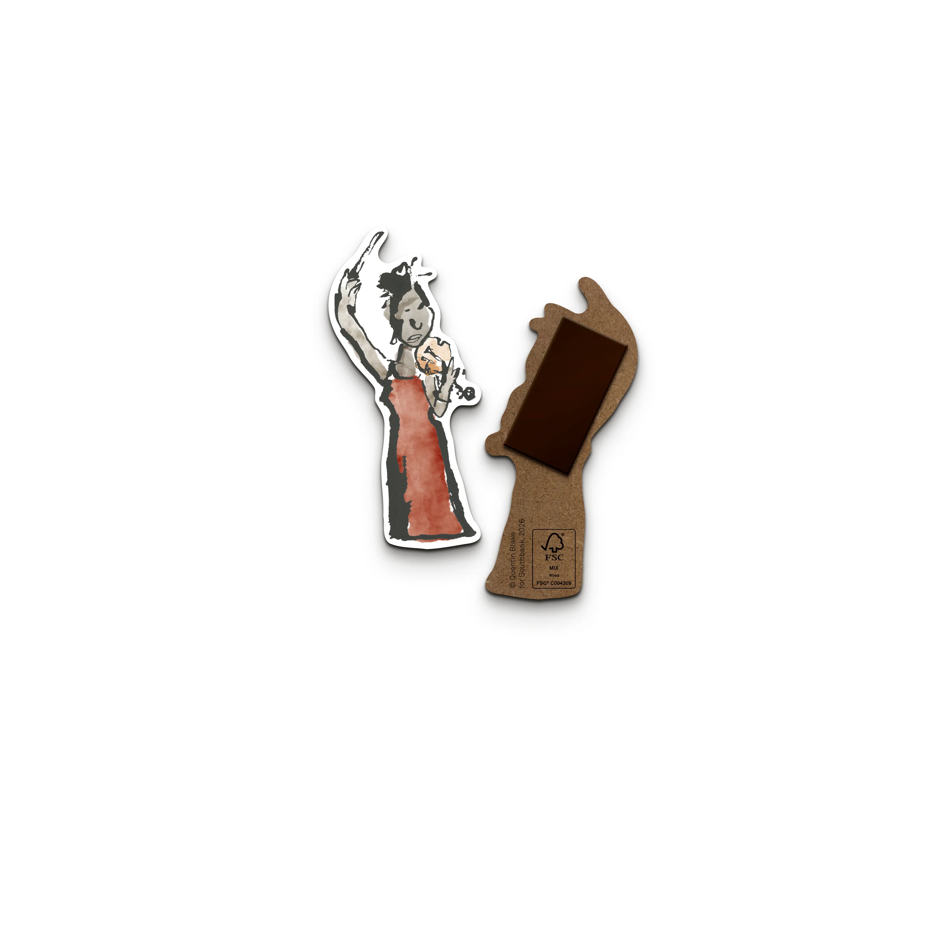 Dress Violinist – Quentin Blake Magnet - Image 2