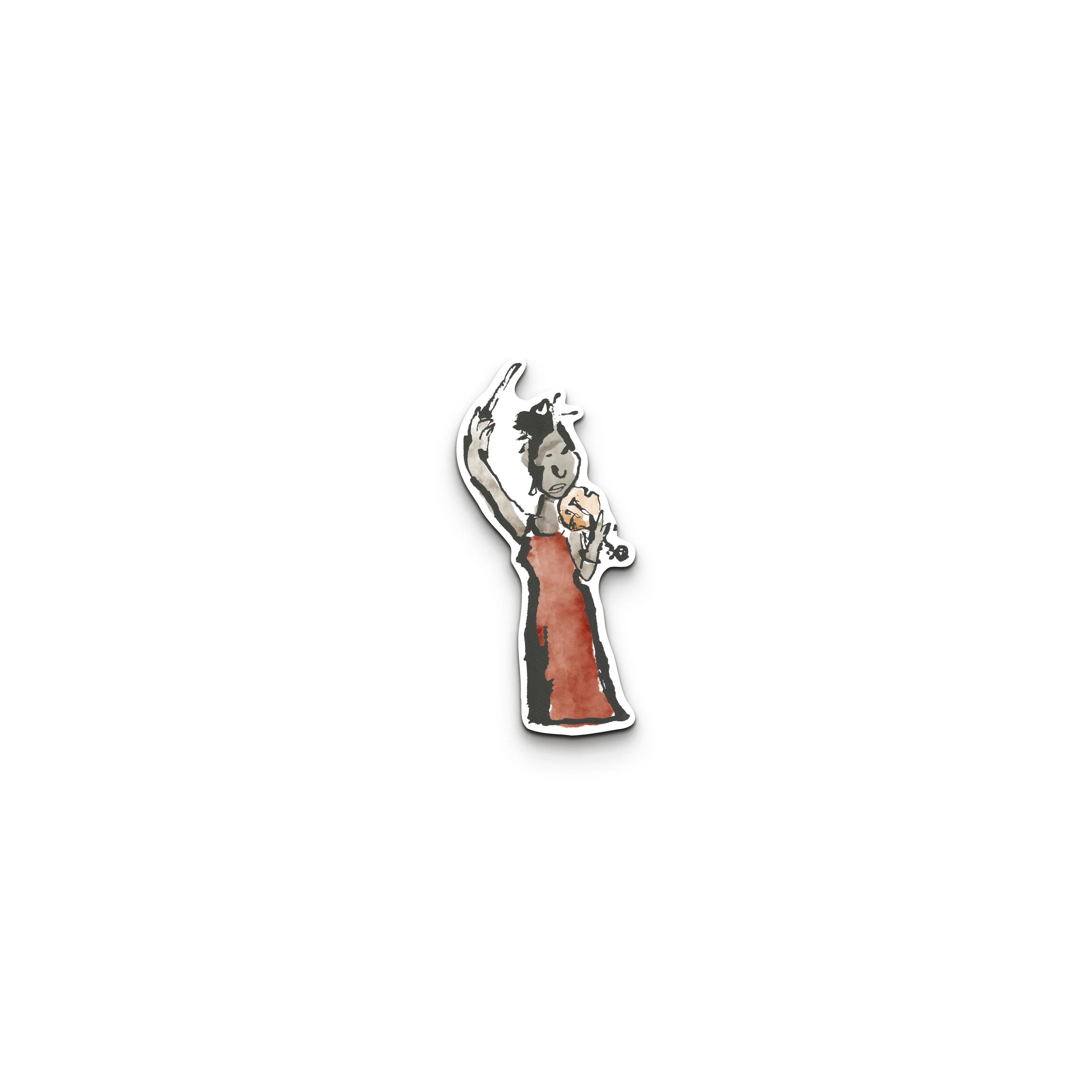 Dress Violinist – Quentin Blake Magnet - Image 3