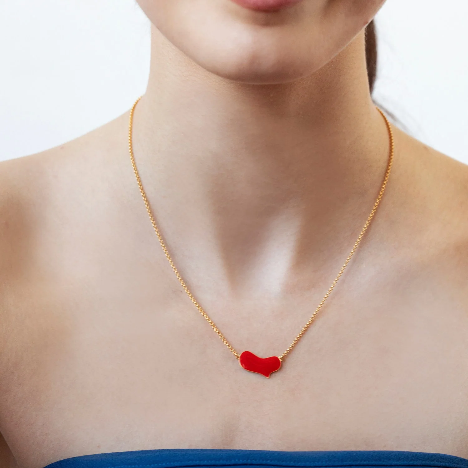Red Heart Miro Necklace by Joidart - Image 2