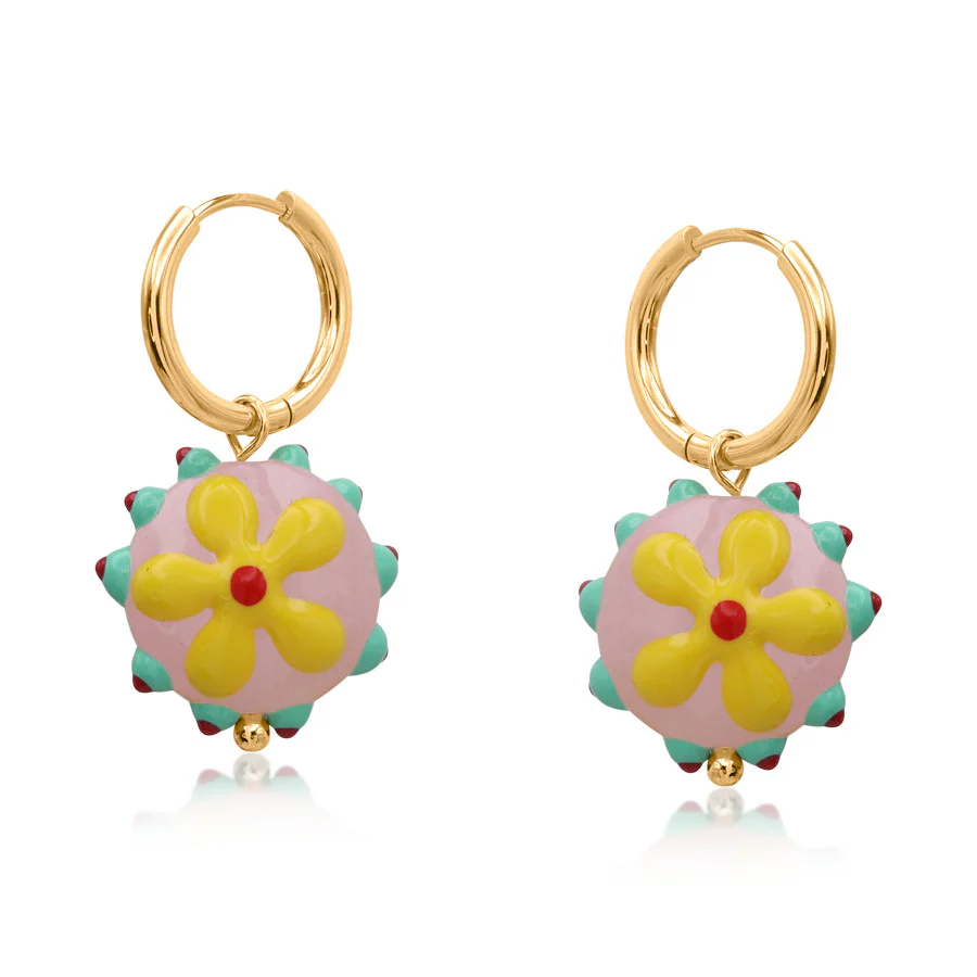Santa Fe Floral Charm Earrings - Image 3