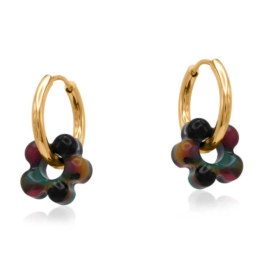Sardinia Petite Resin Huggies Earrings