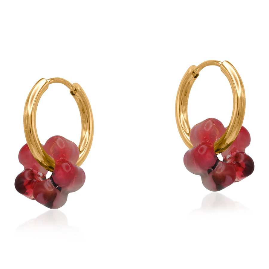 Sardinia Petite Resin Huggies Earrings - Image 2