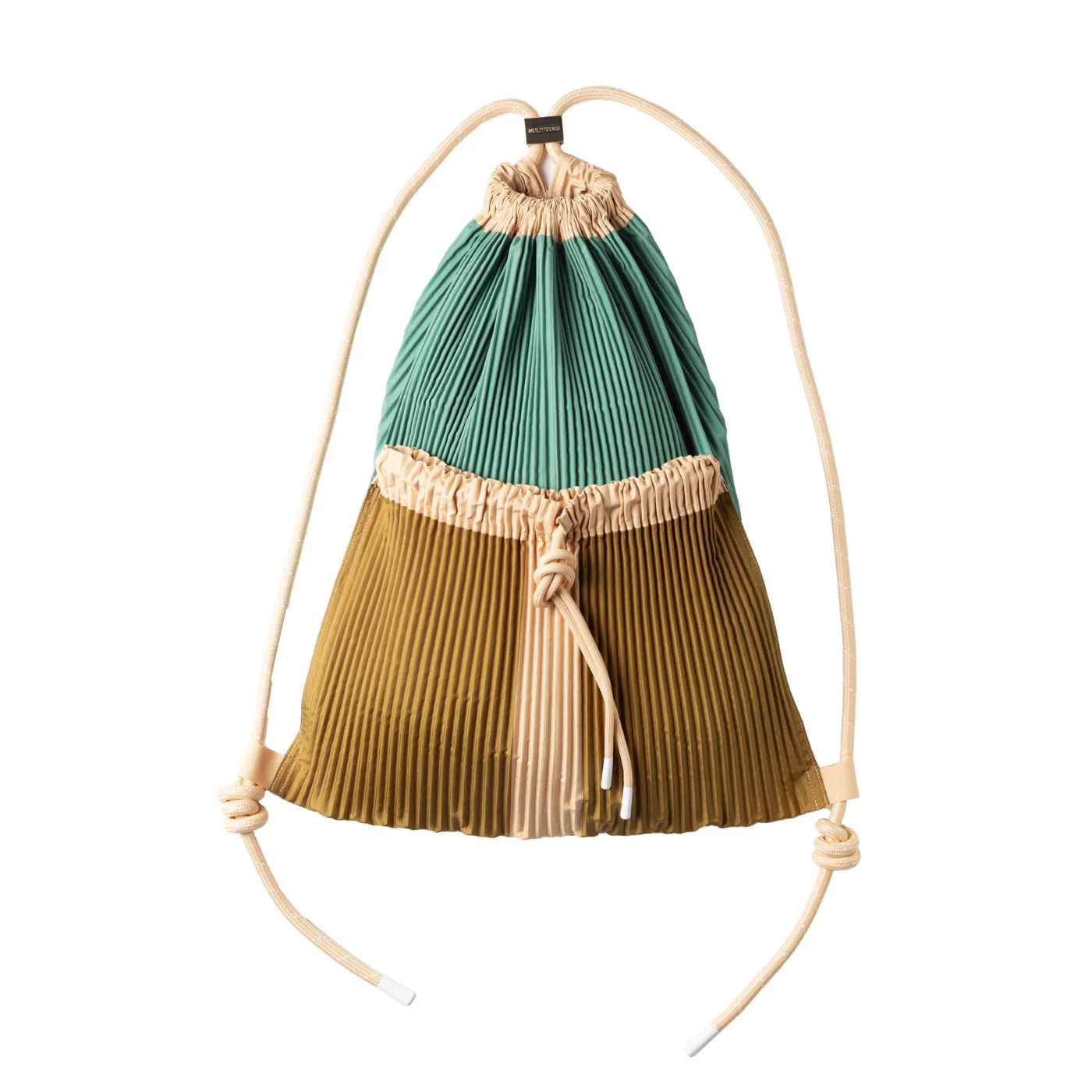 Satin Pleated Multitudes Backpack