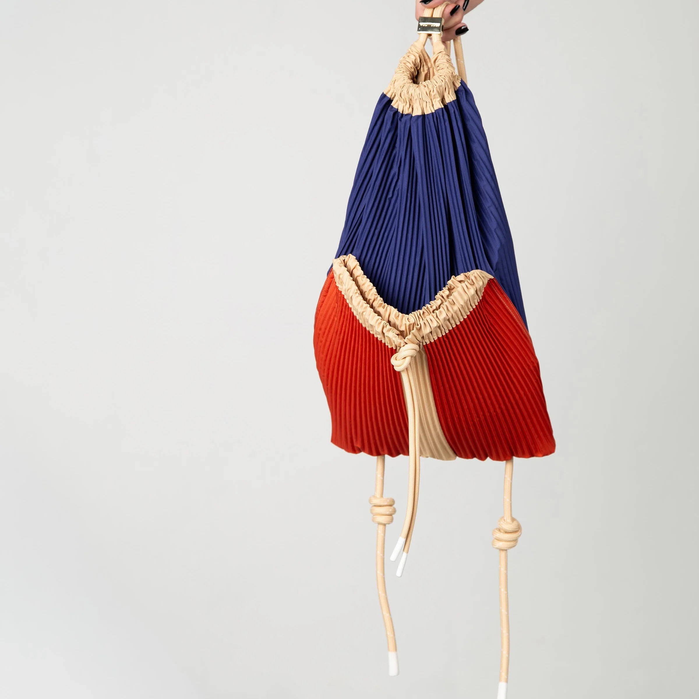 Satin Pleated Multitudes Backpack - Image 6
