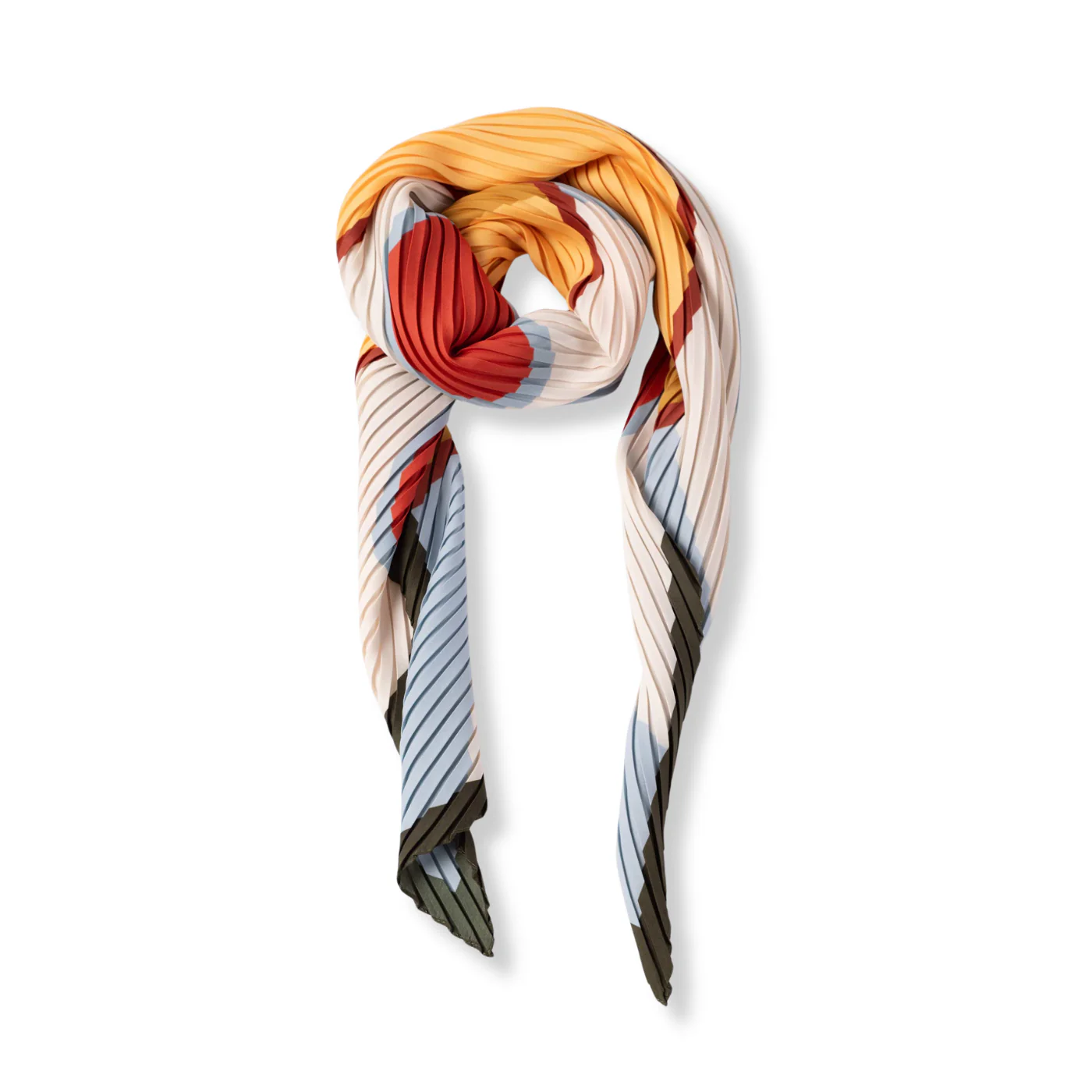 Satin Pleated Multitudes Scarf