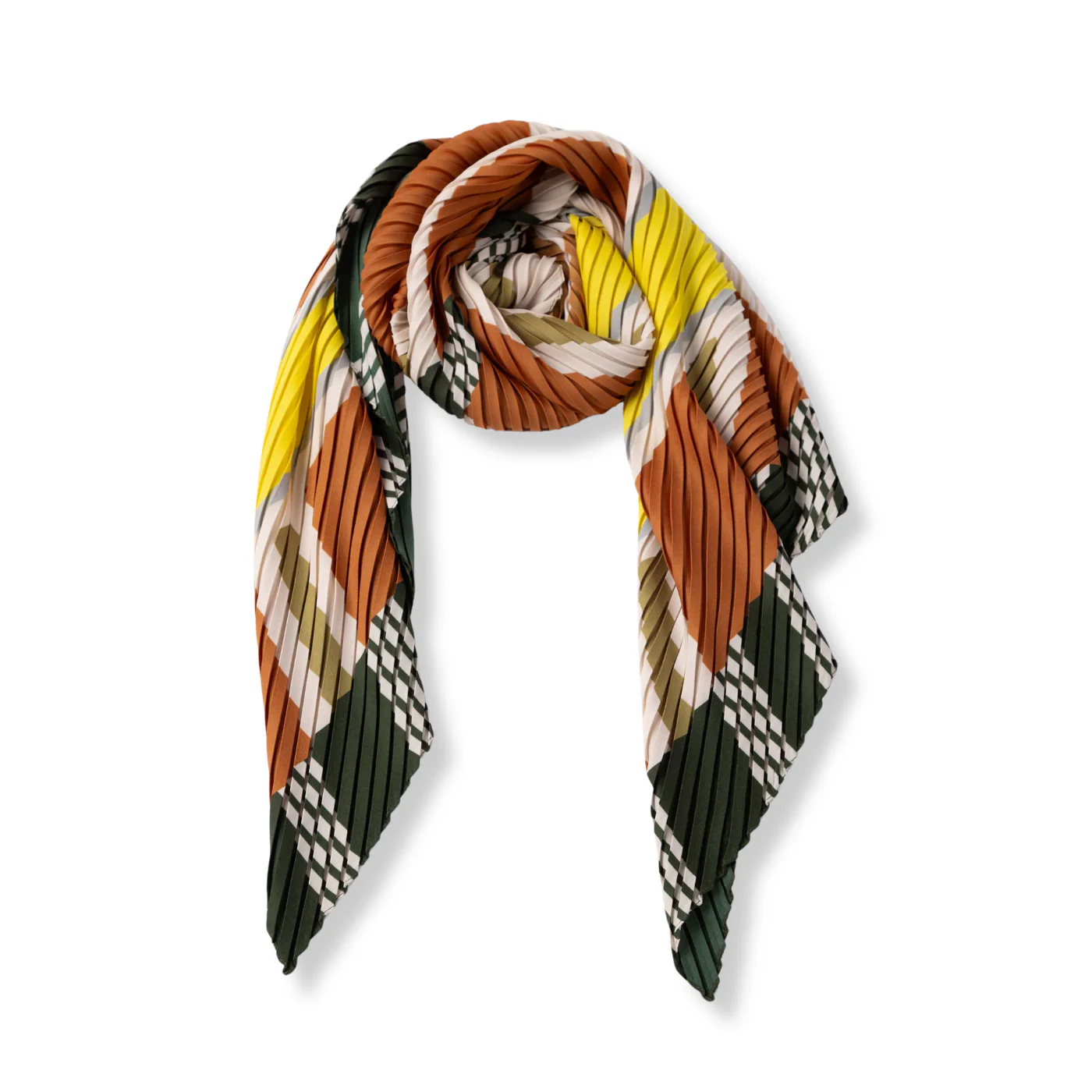 Satin Pleated Multitudes Scarf - Image 9