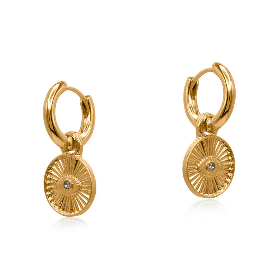 Sirens Eye Huggie Earrings