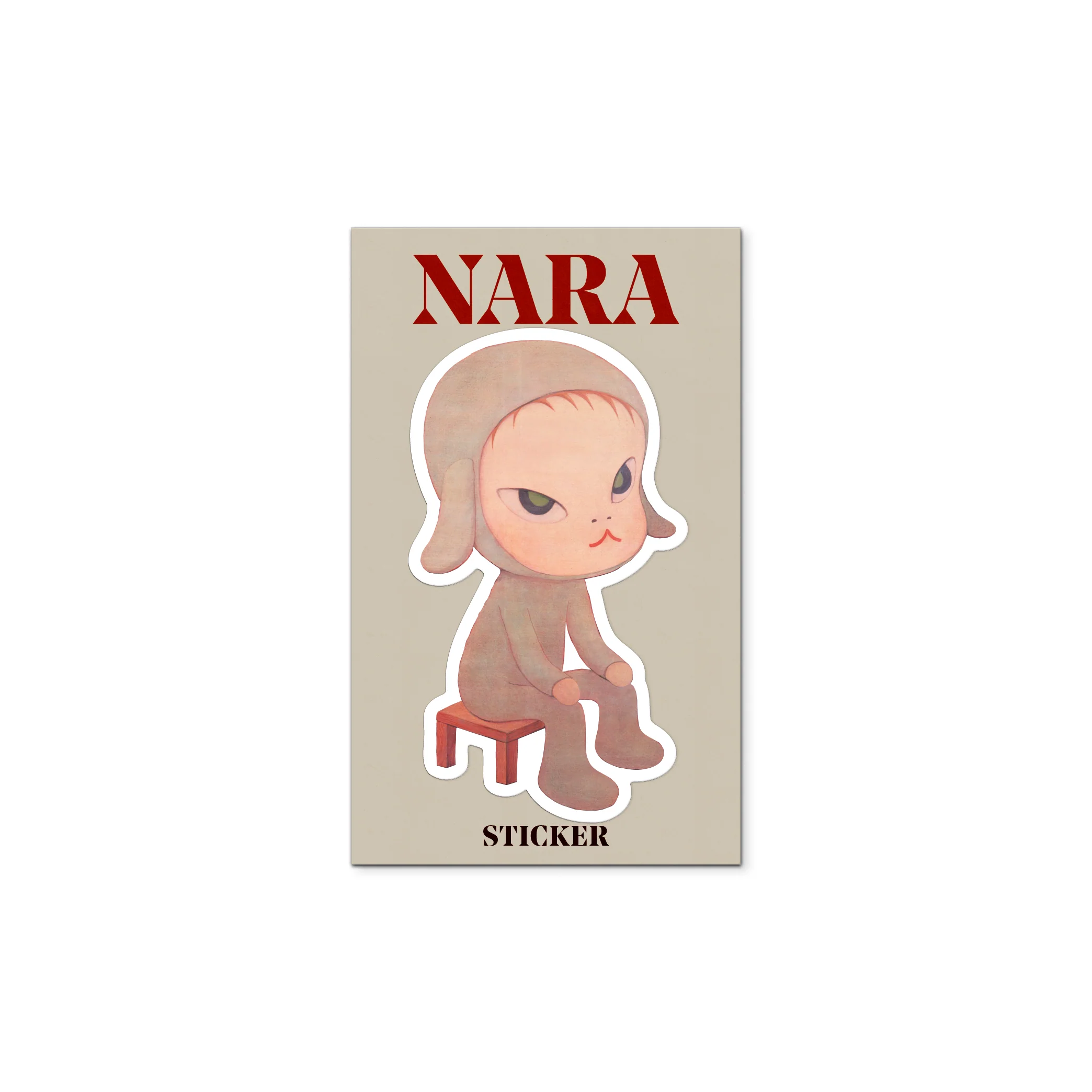 Sleepless Night (Sitting) - Yoshitomo Nara Sticker