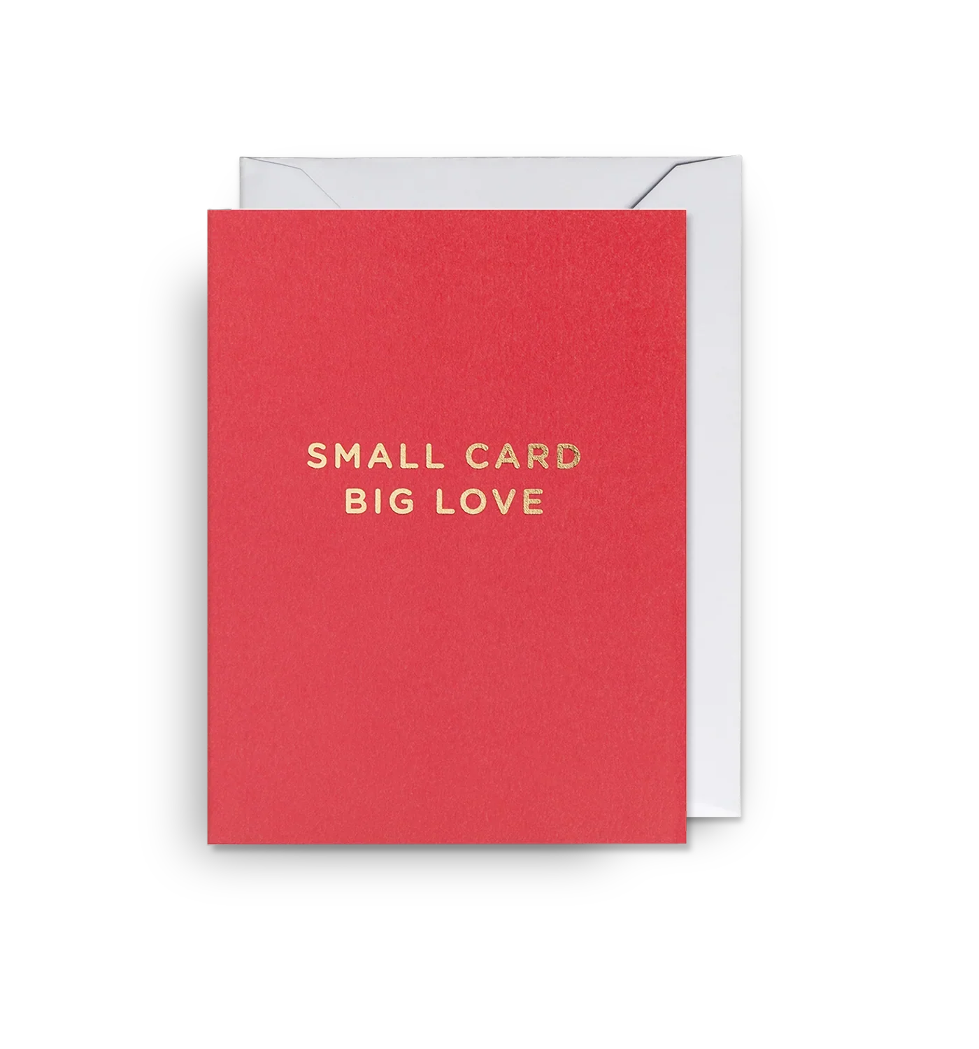 Small Card Big Love Red Mini Card