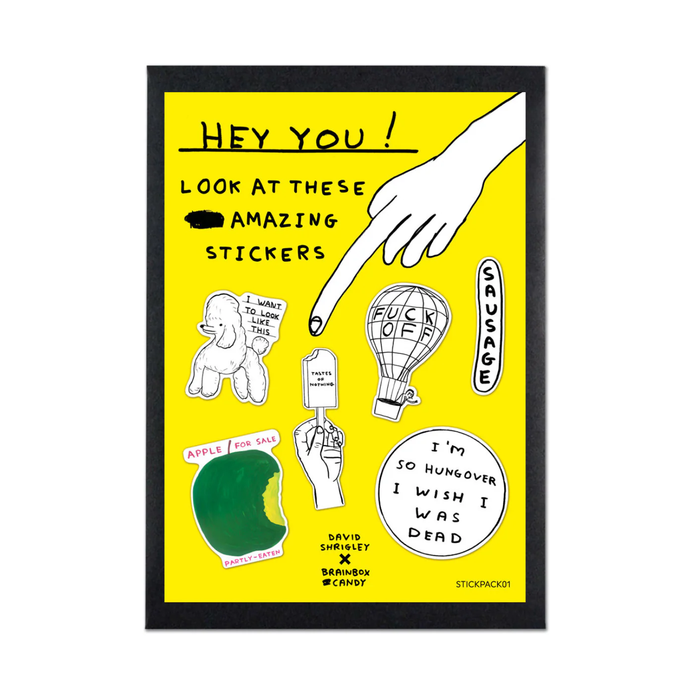 Sticker Pack By David Shrigley