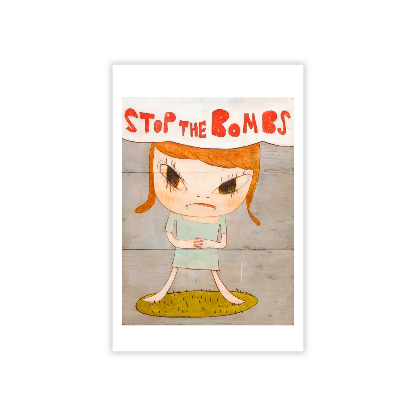 Stop the Bombs - Yoshitomo Nara Postcard