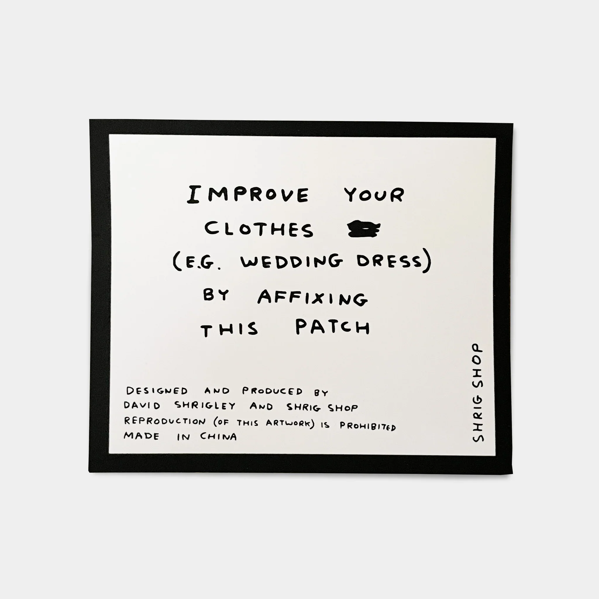 To Hell With Everything Iron-on Patch by David Shrigley - Image 3
