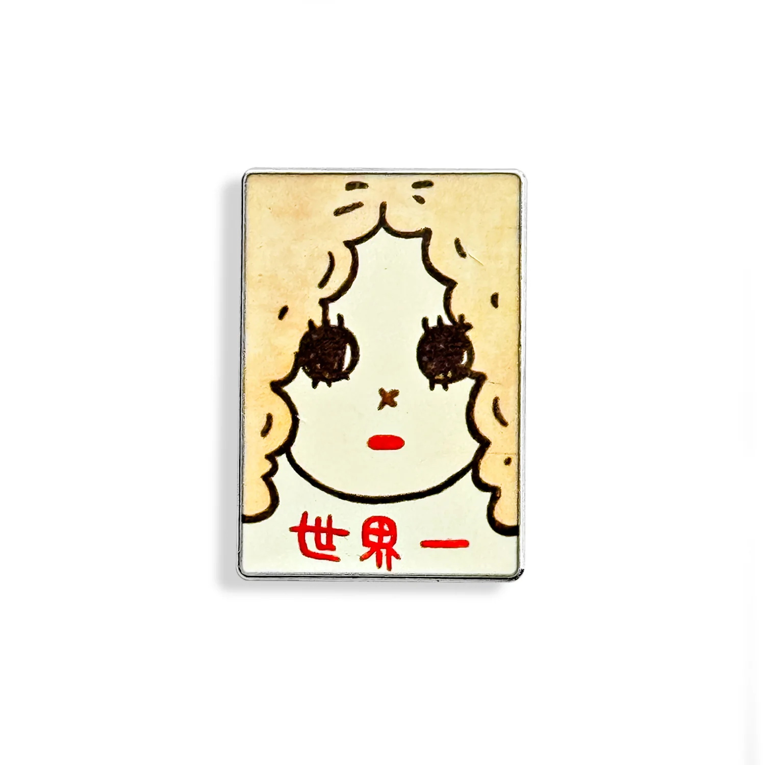 Top of the World - Yoshitomo Nara Enamel Badge - Image 2