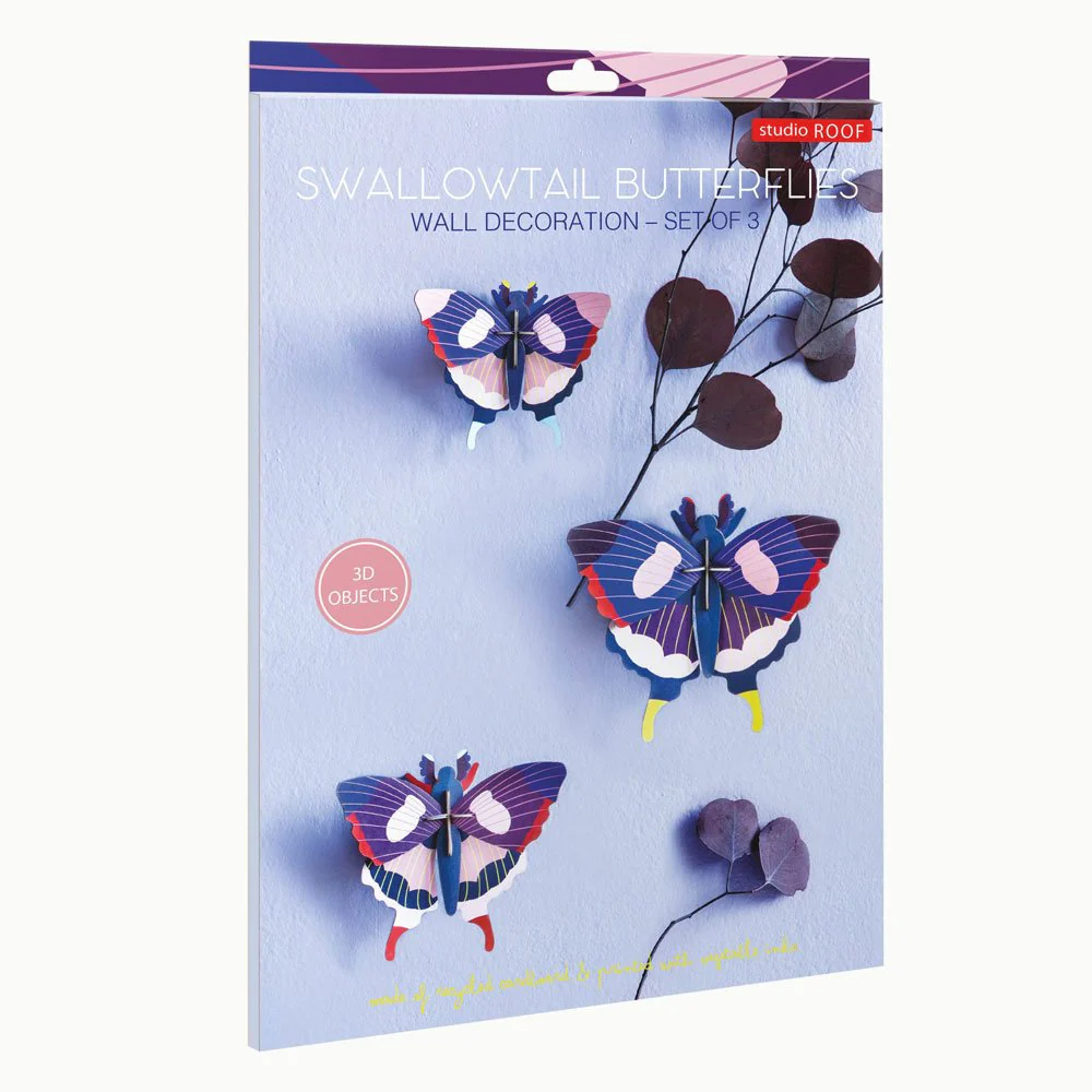 Totem Set of 3 Swallowtail Butterflies - Image 3