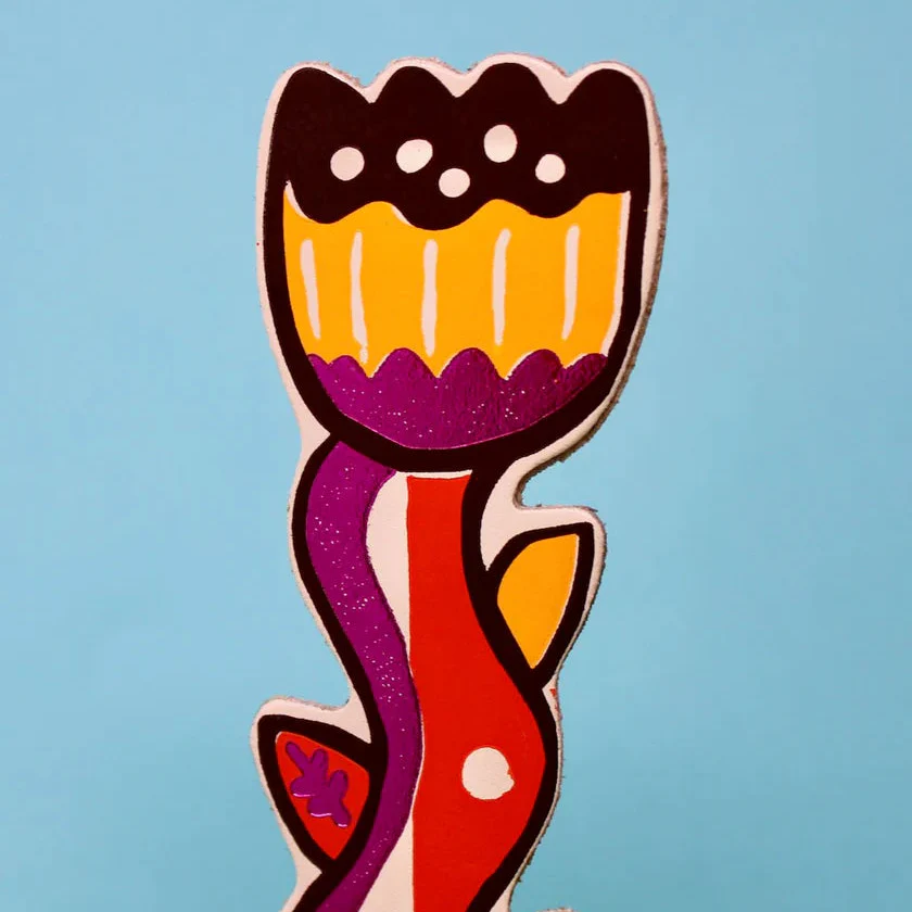 Tulip Leather Bookmark - Image 3