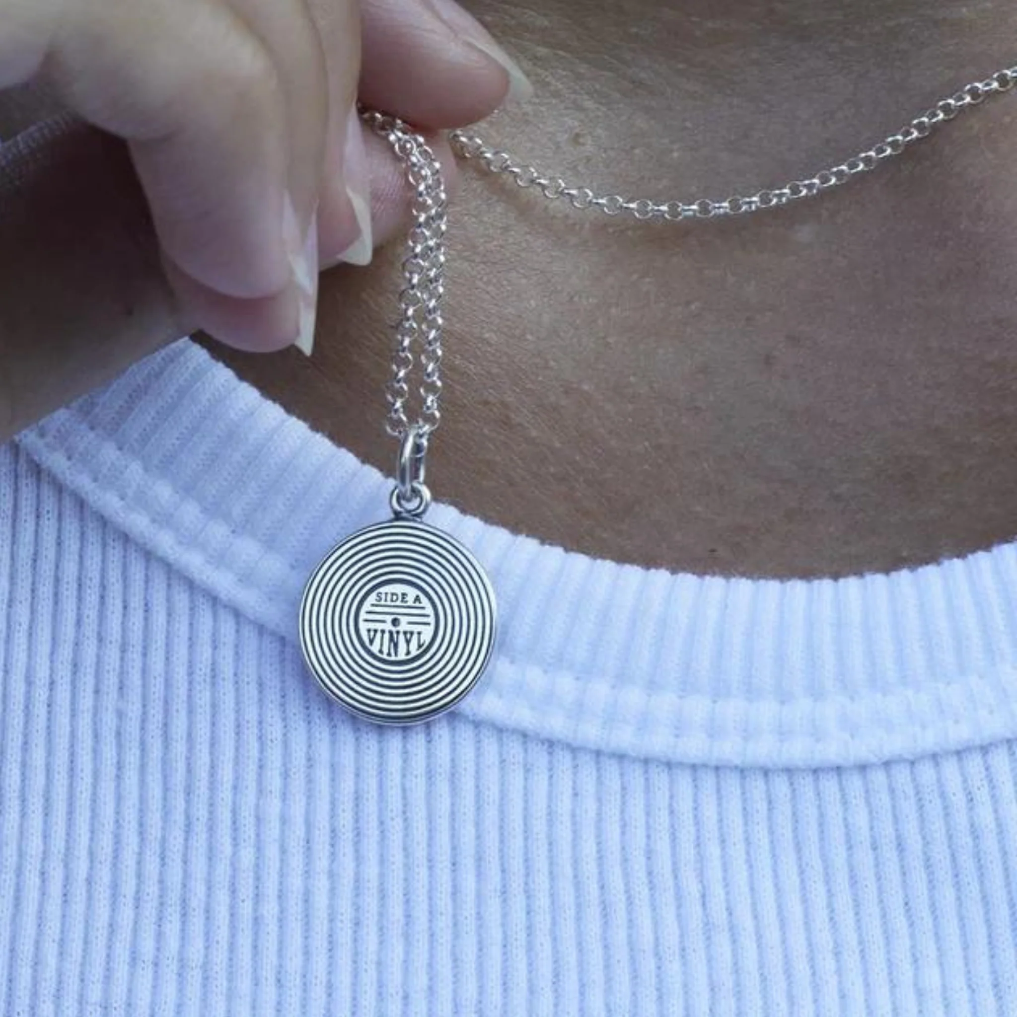 Vinyl Record Necklace - Image 3