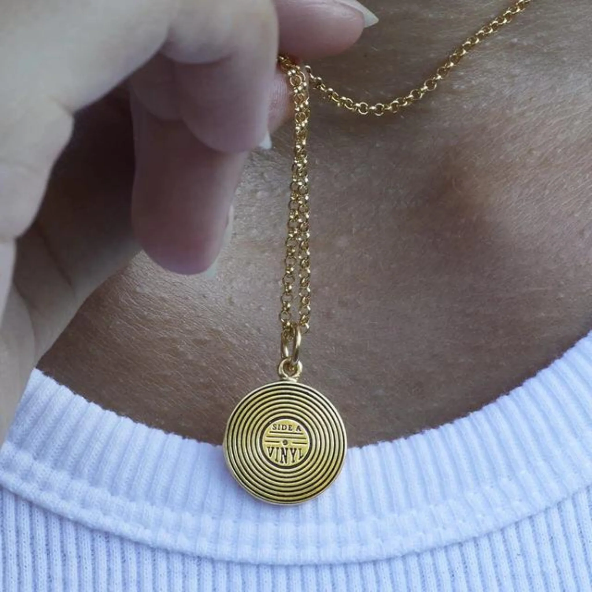 Vinyl Record Necklace - Image 4