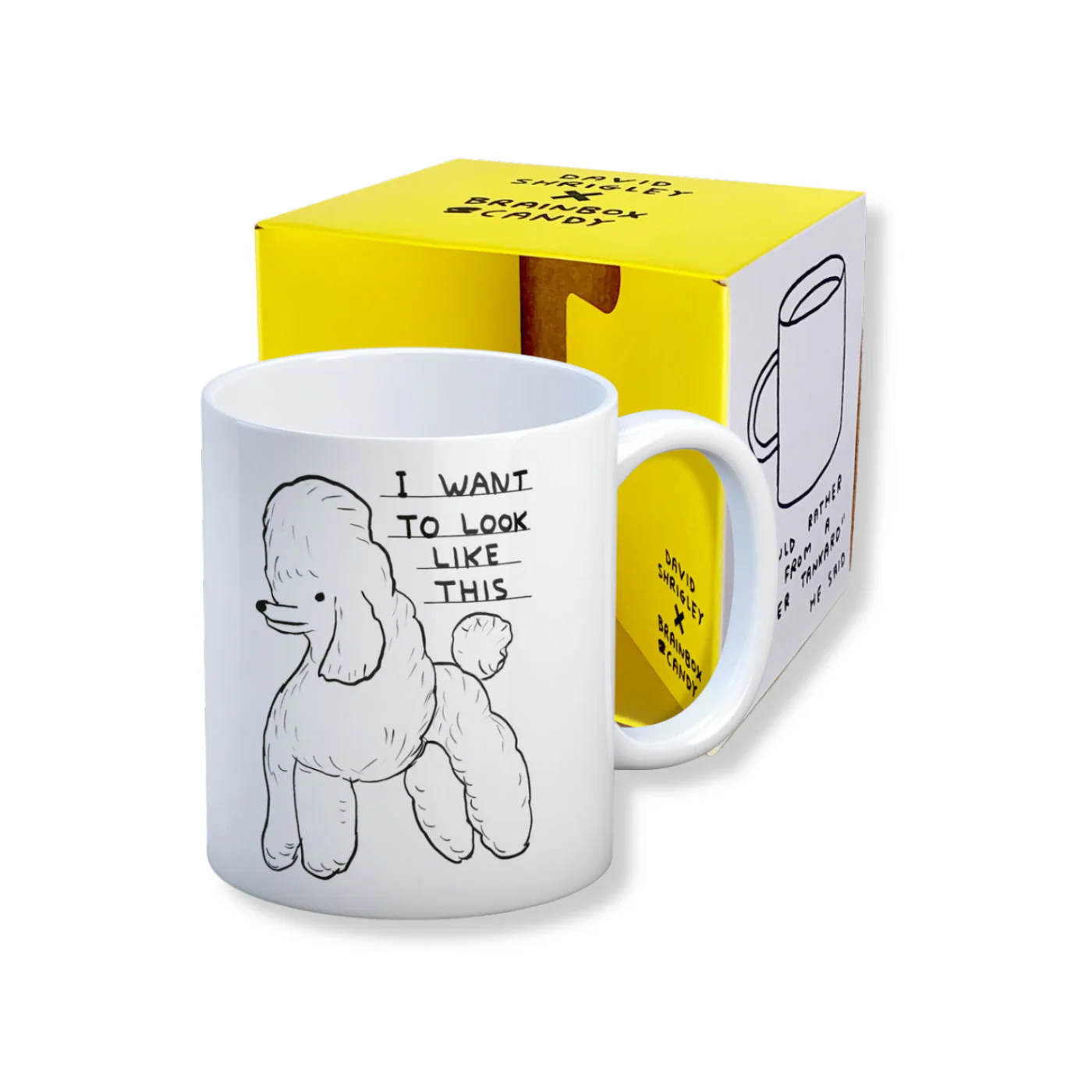Want To Look Like This By David Shrigley Mug