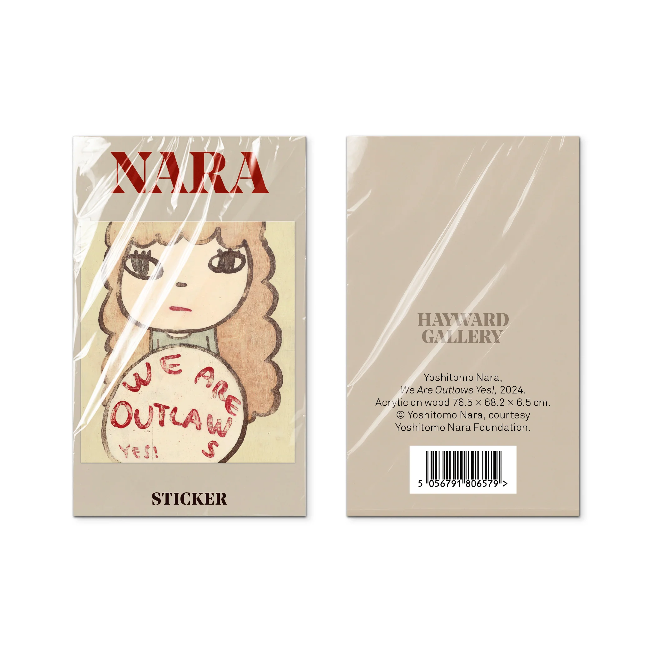 We Are Outlaws Yes! - Yoshitomo Nara Sticker - Image 2
