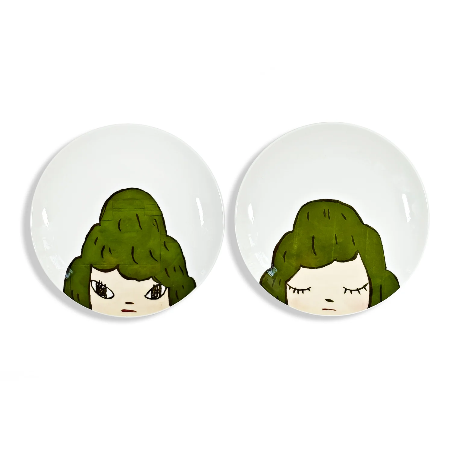 Yamako (Mountain Sister / elder) - Yoshitomo Nara Plate - Image 2